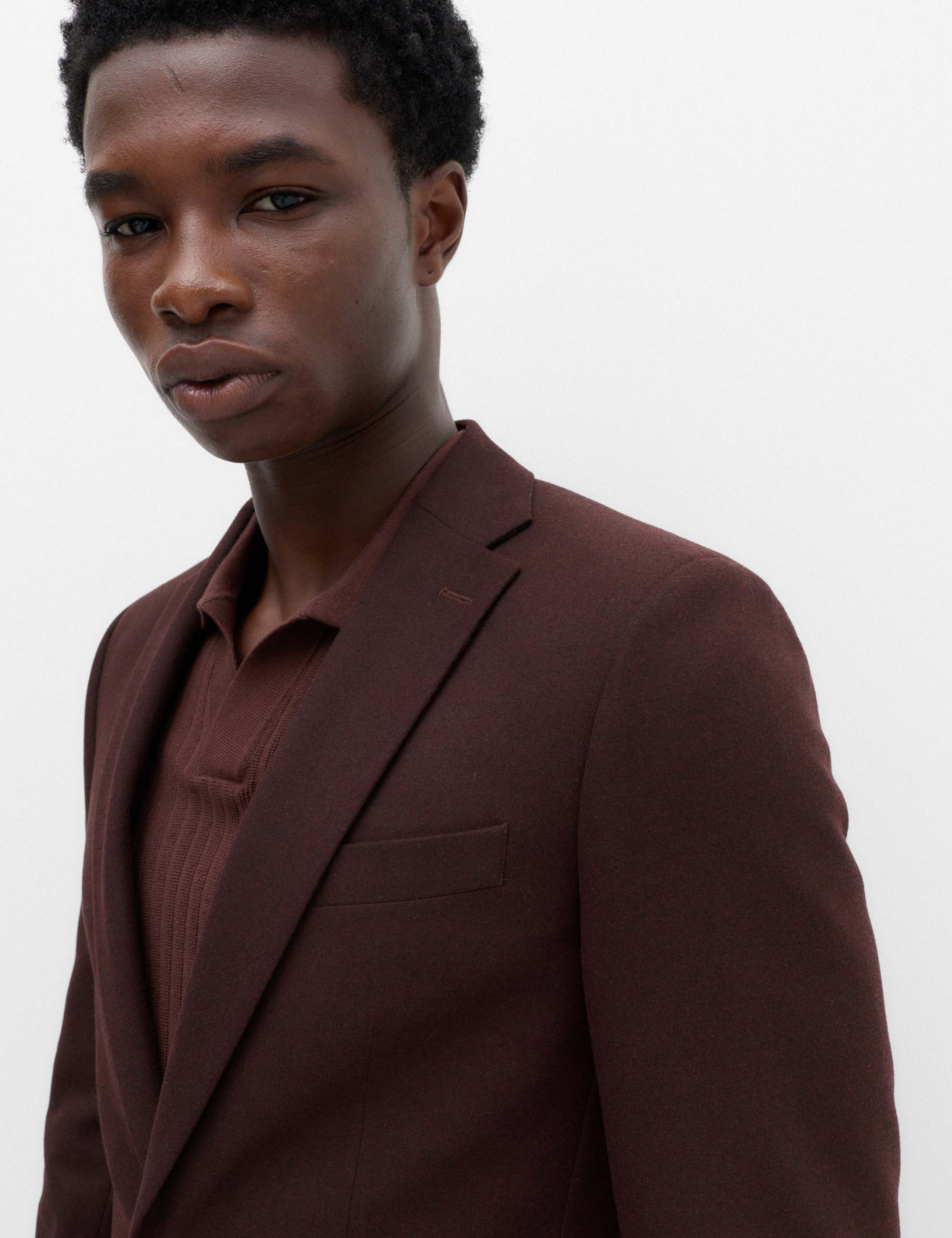Slim Fit Twill Suit Jacket 3 of 6