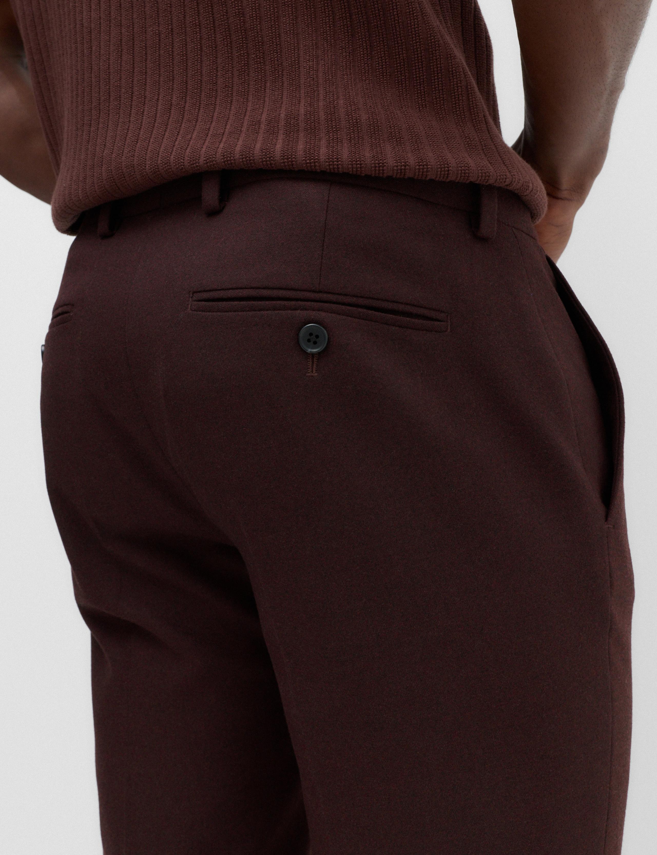 Slim Fit Twill Suit Trousers 4 of 6