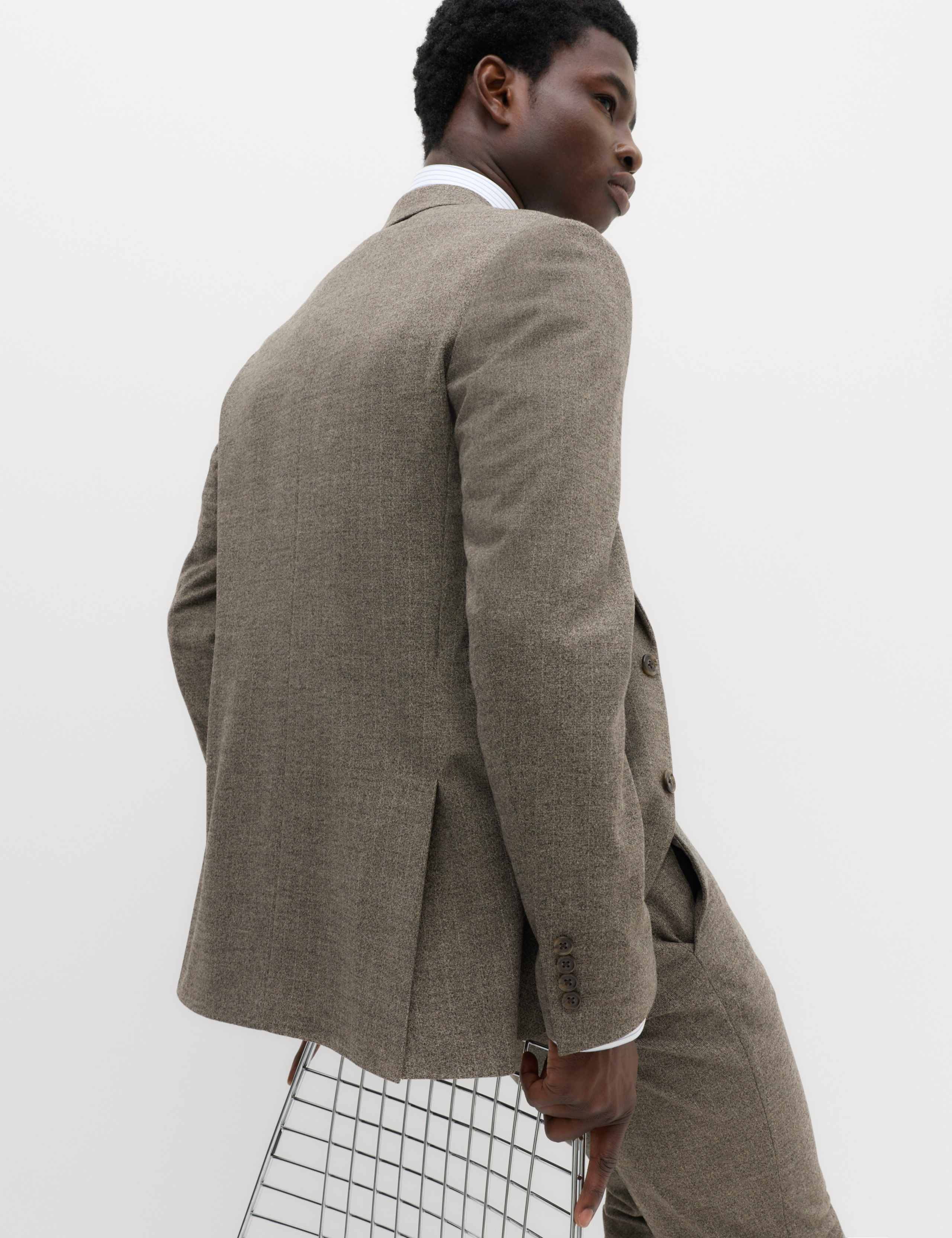 Slim Fit Striped Stretch Suit Jacket 5 of 7