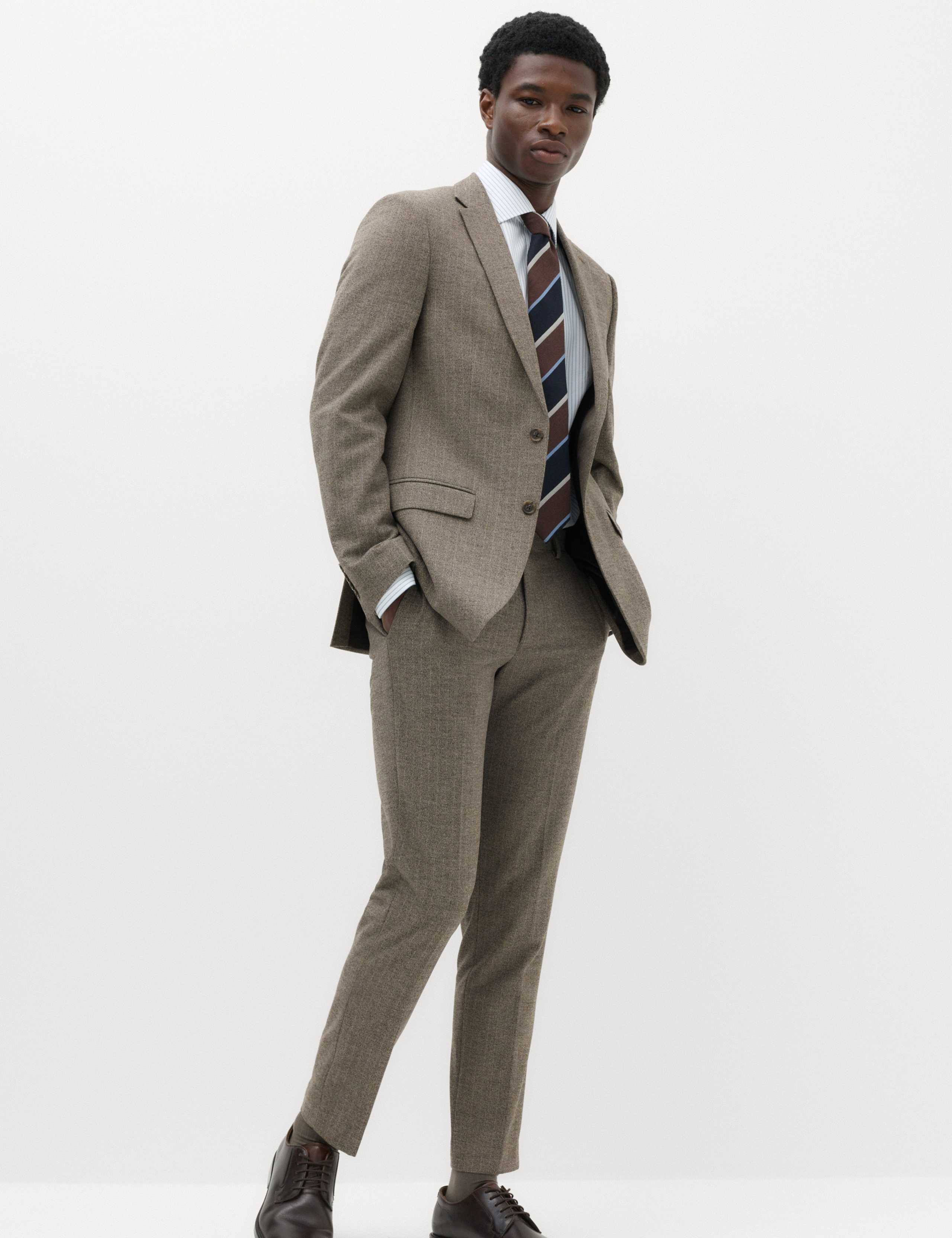 Slim Fit Striped Stretch Suit Jacket 6 of 7