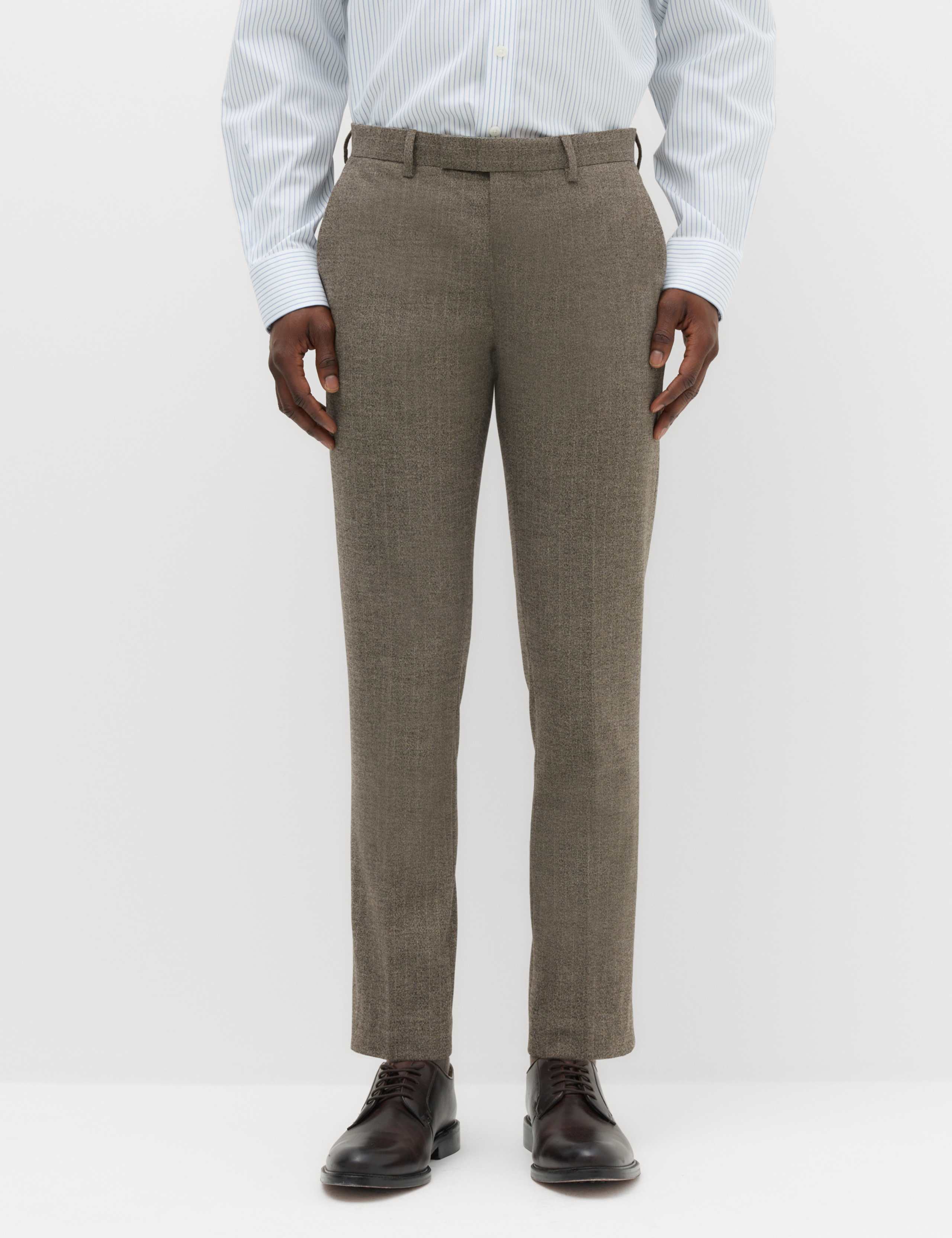 Slim Fit Striped Suit Trousers 1 of 6