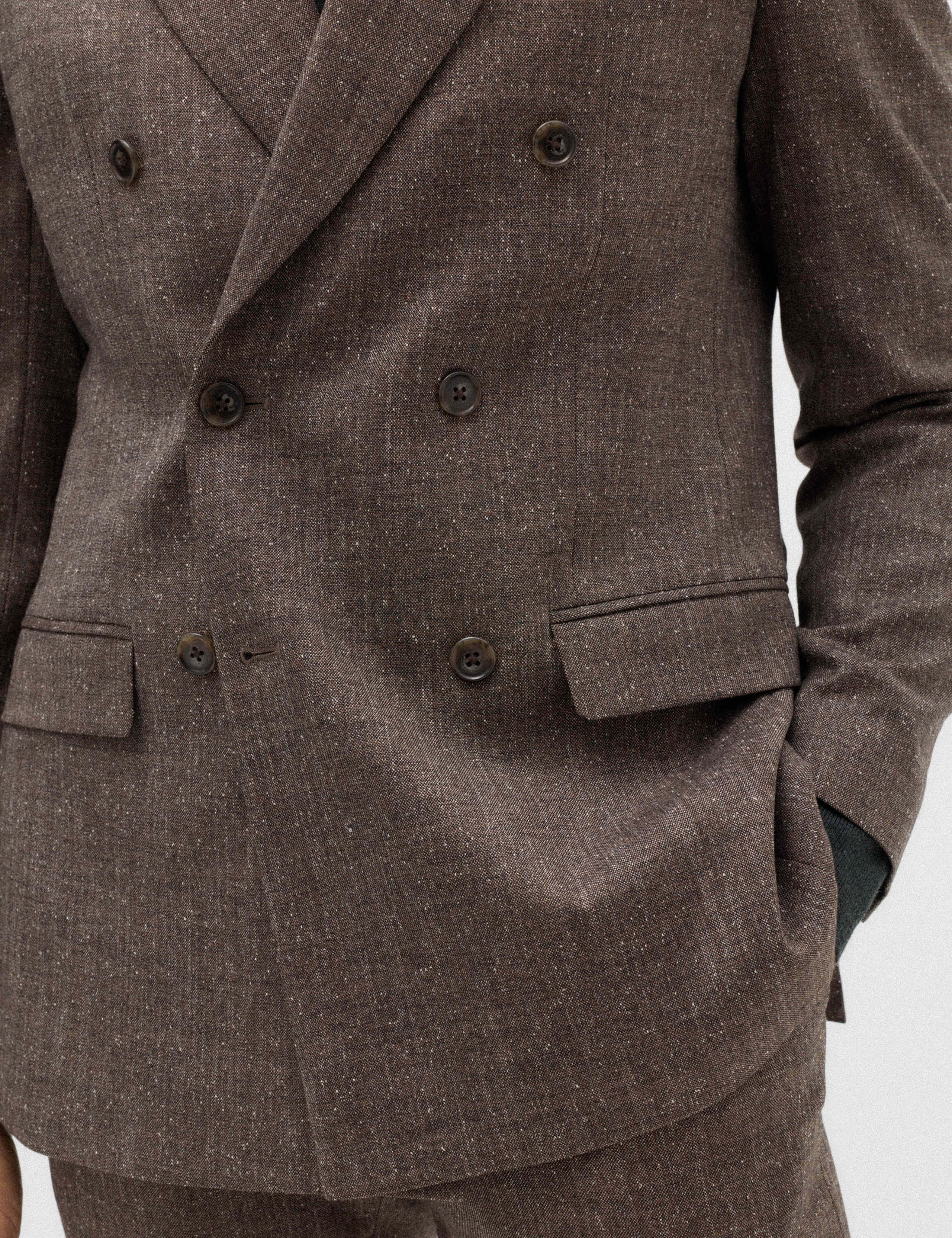 Tailored Fit Textured Stretch Suit Jacket 4 of 7