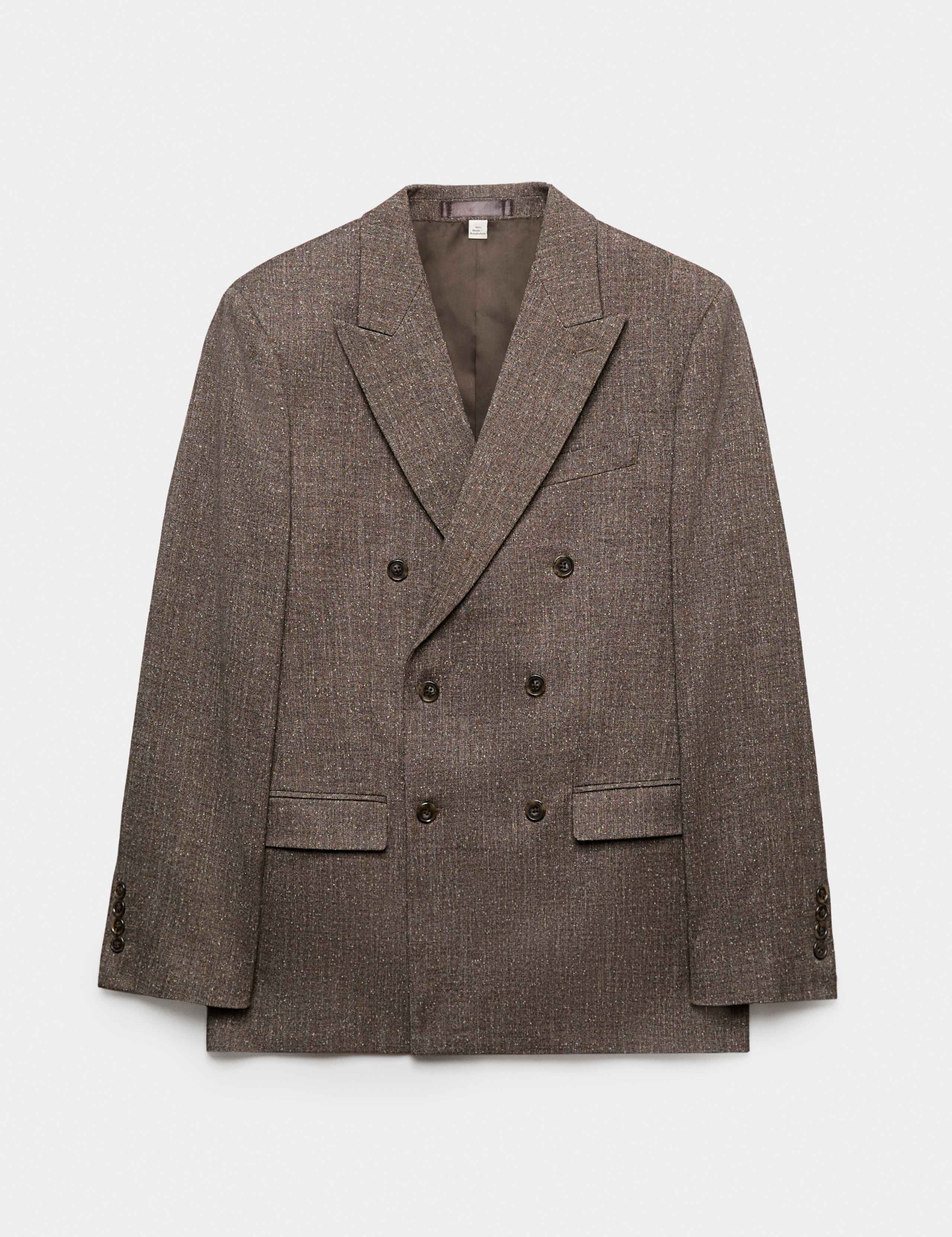 Tailored Fit Textured Stretch Suit Jacket 2 of 7