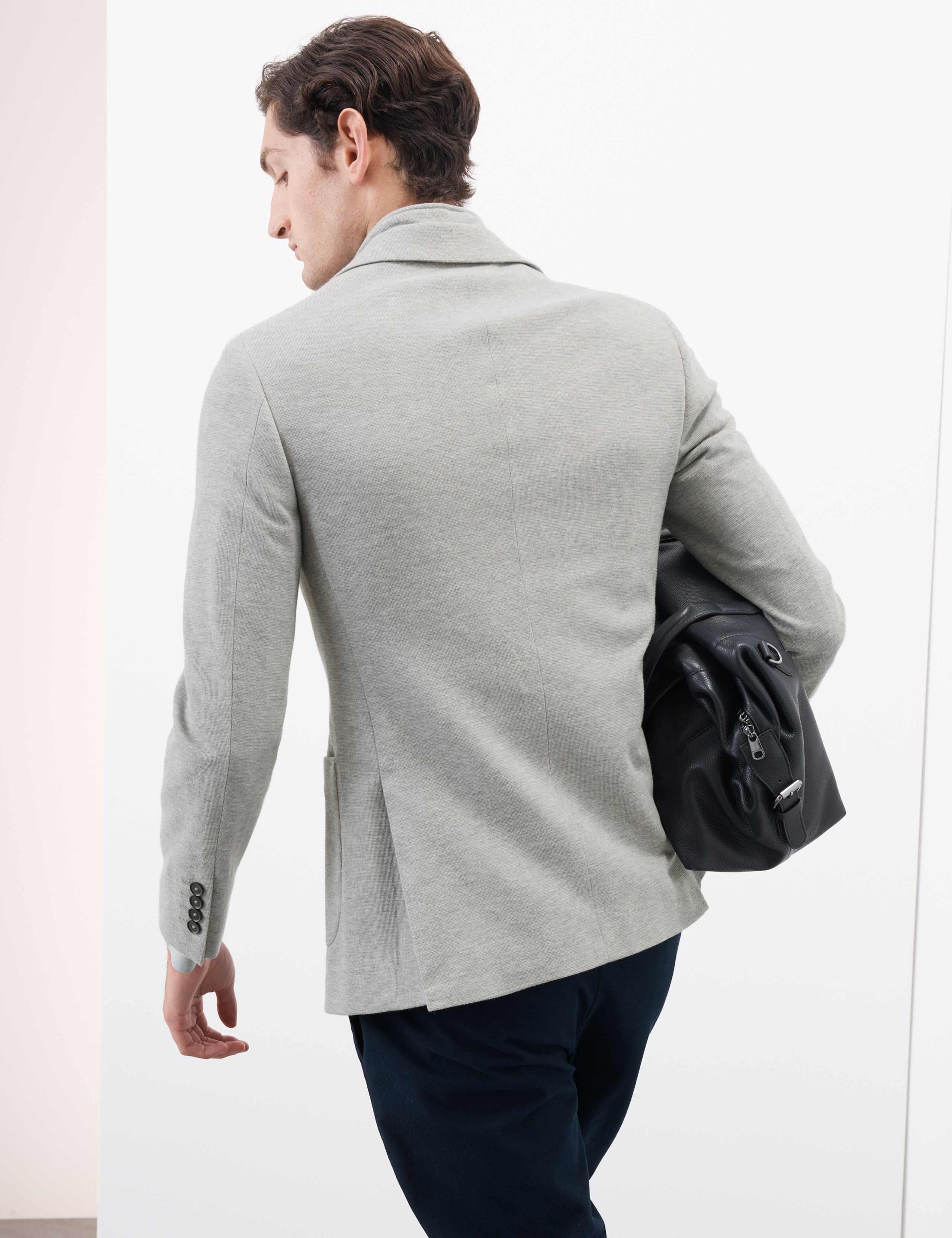 Cotton Rich Knitted Blazer with Gilet 5 of 7