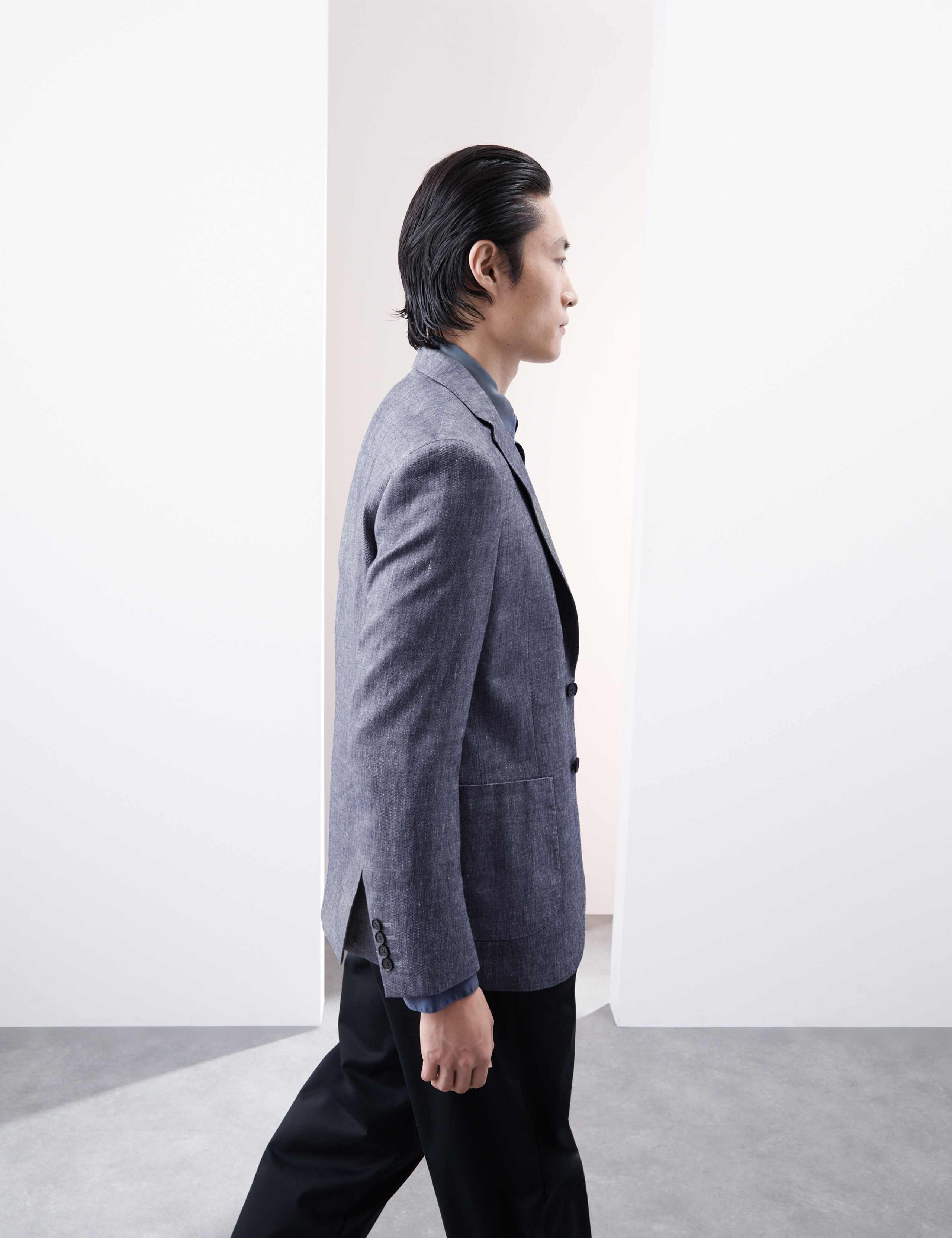 Tailored Fit Italian Linen Blend Twill Blazer 7 of 8