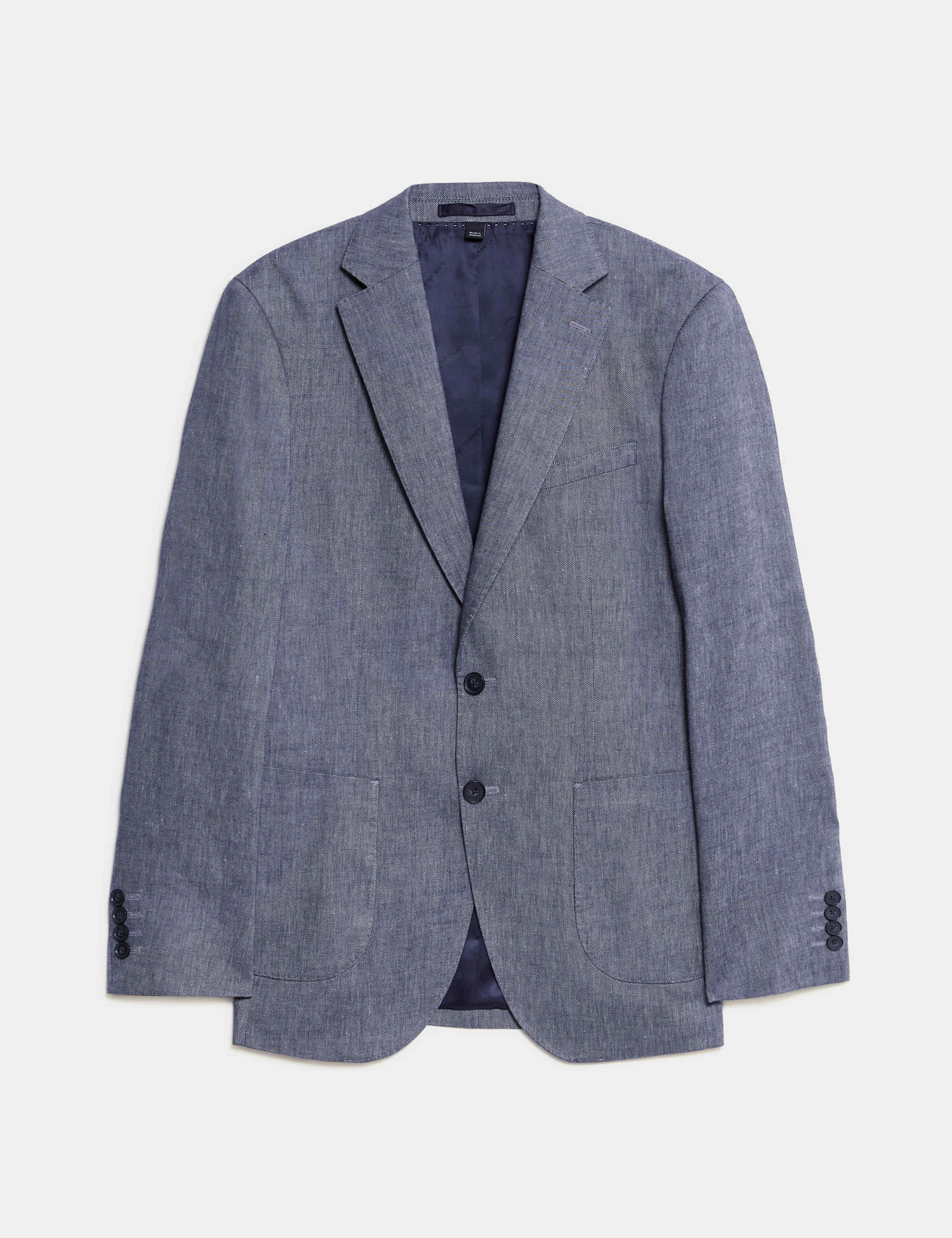 Tailored Fit Italian Linen Blend Twill Blazer 2 of 8