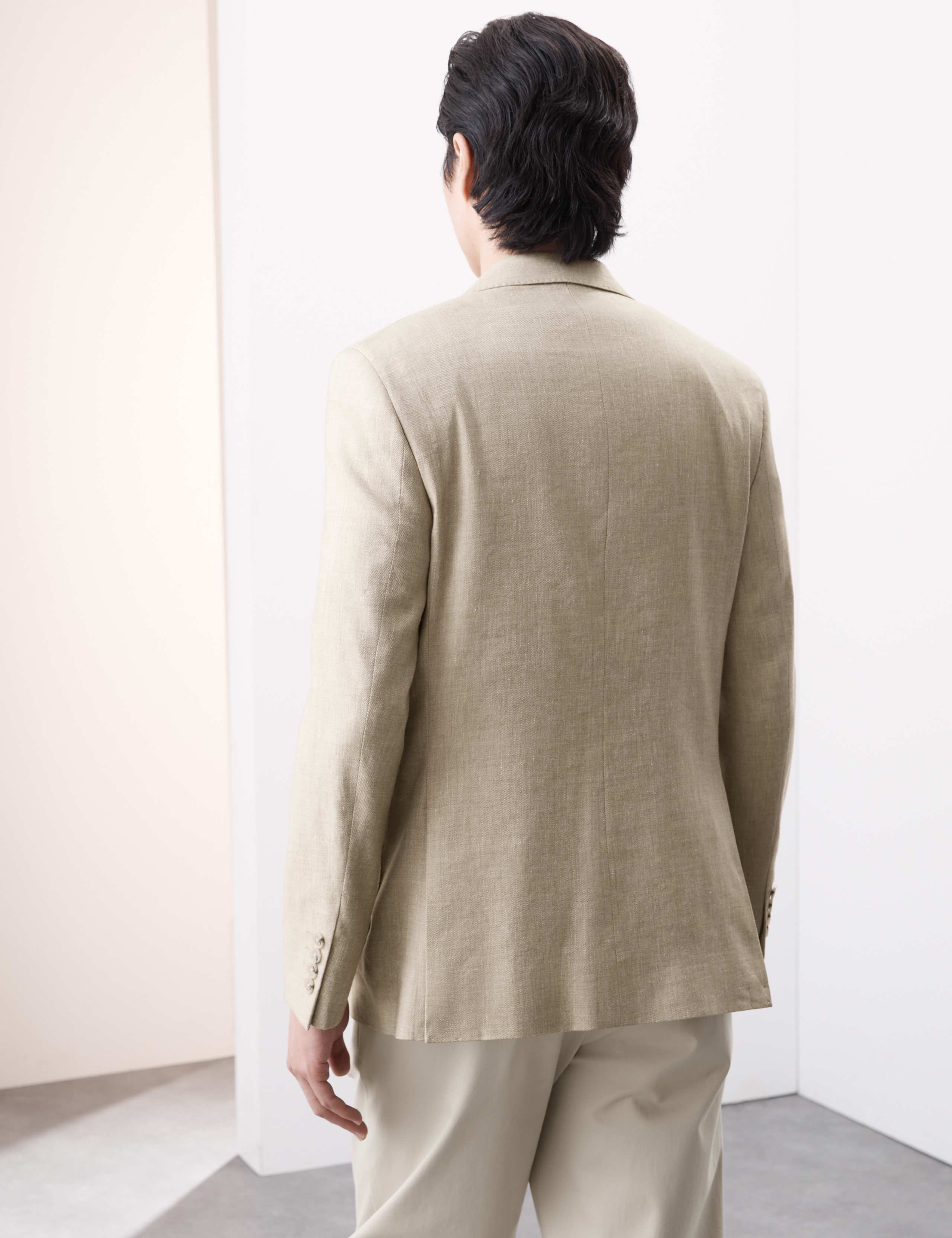 Tailored Fit Italian Linen Blend Twill Blazer 6 of 8