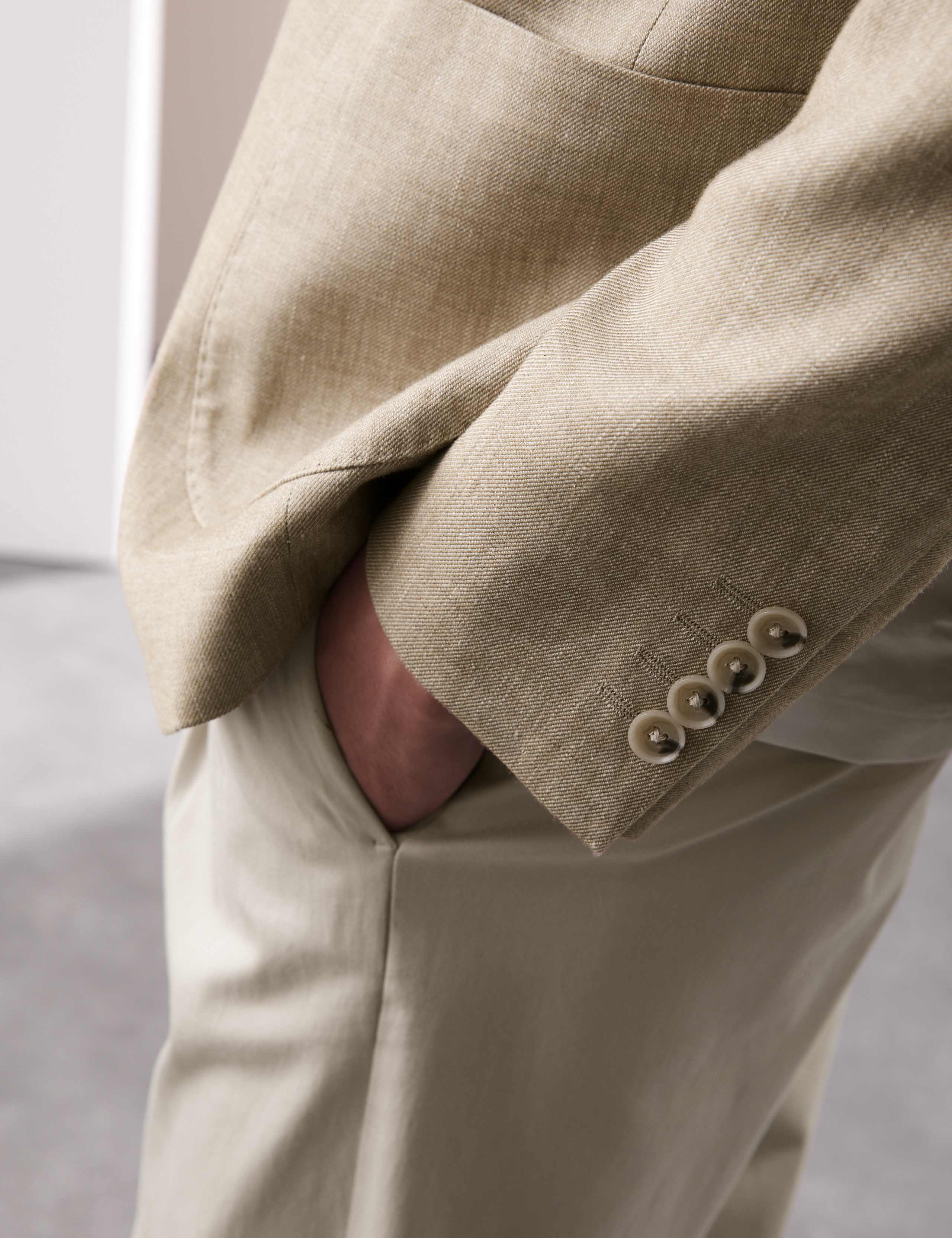 Tailored Fit Italian Linen Blend Twill Blazer 8 of 8