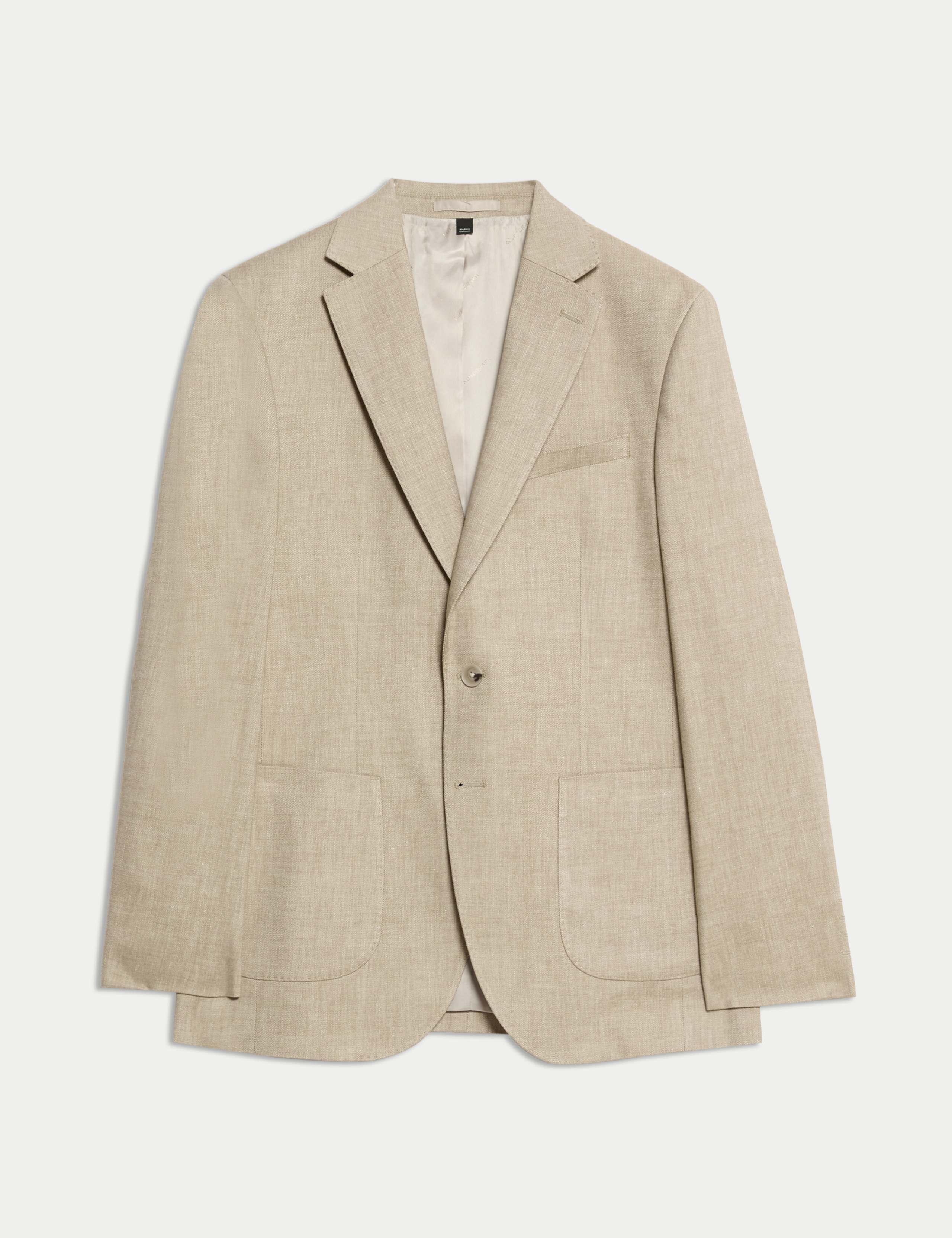 Tailored Fit Italian Linen Blend Twill Blazer 2 of 8