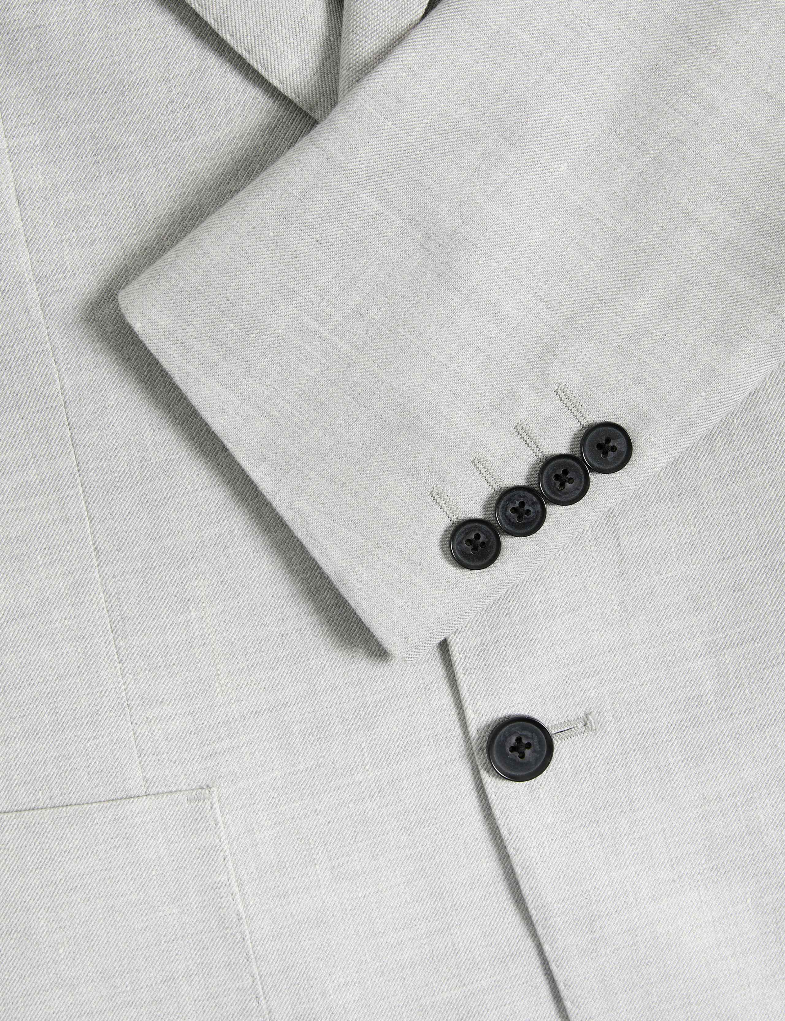 Tailored Fit Italian Linen Blend Twill Blazer 3 of 7
