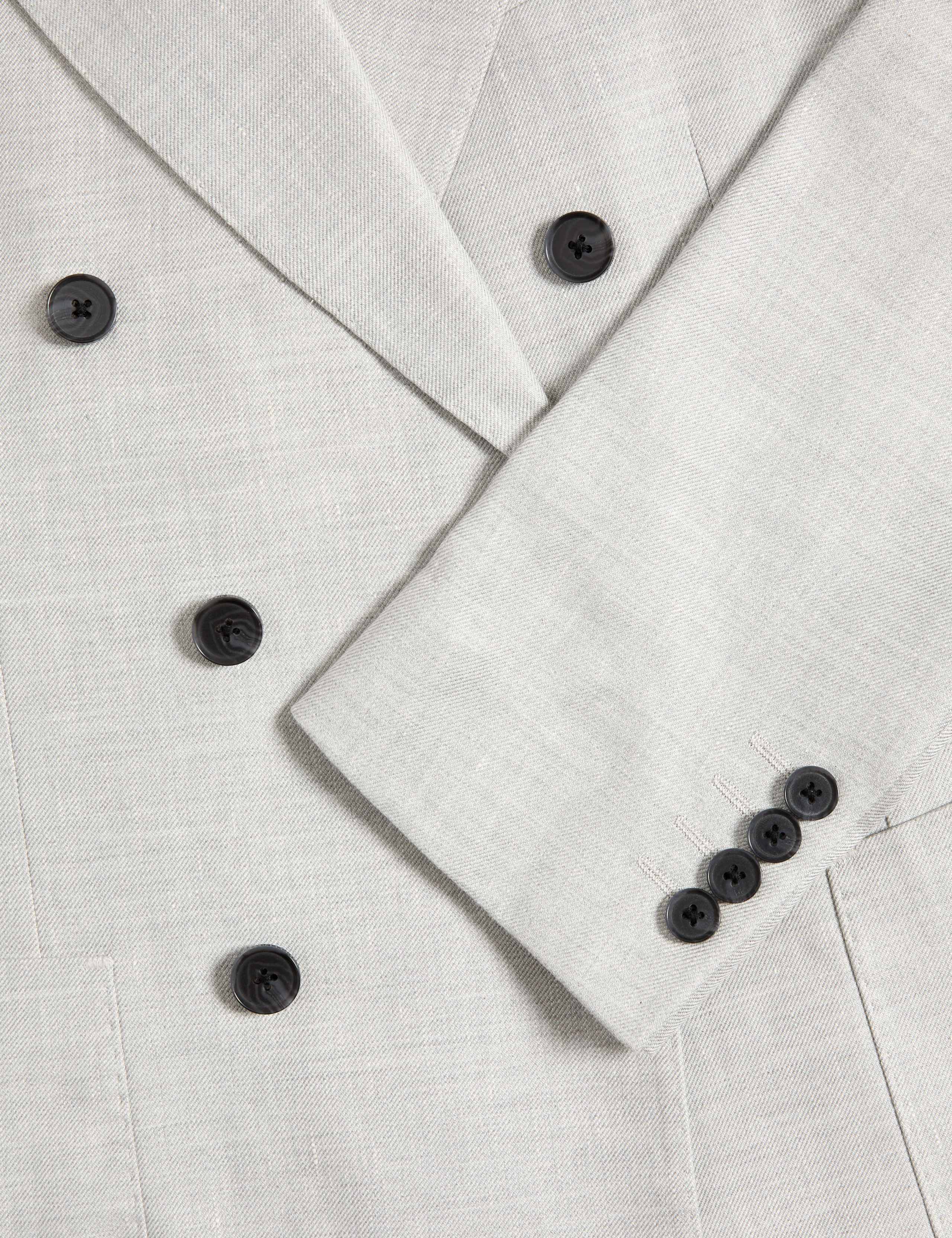 Tailored Fit Linen Blend Twill Blazer 3 of 8