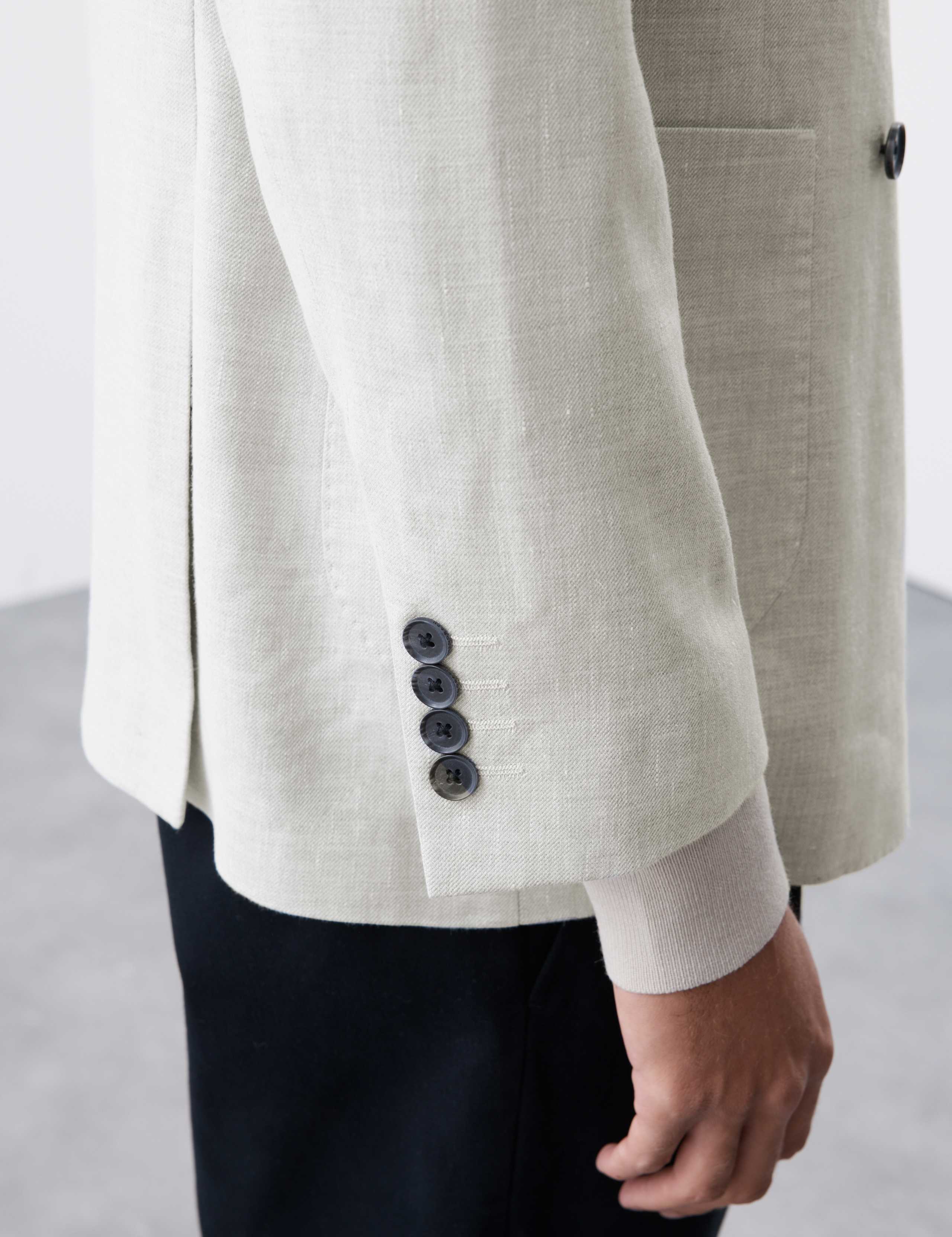 Tailored Fit Linen Blend Twill Blazer 4 of 8