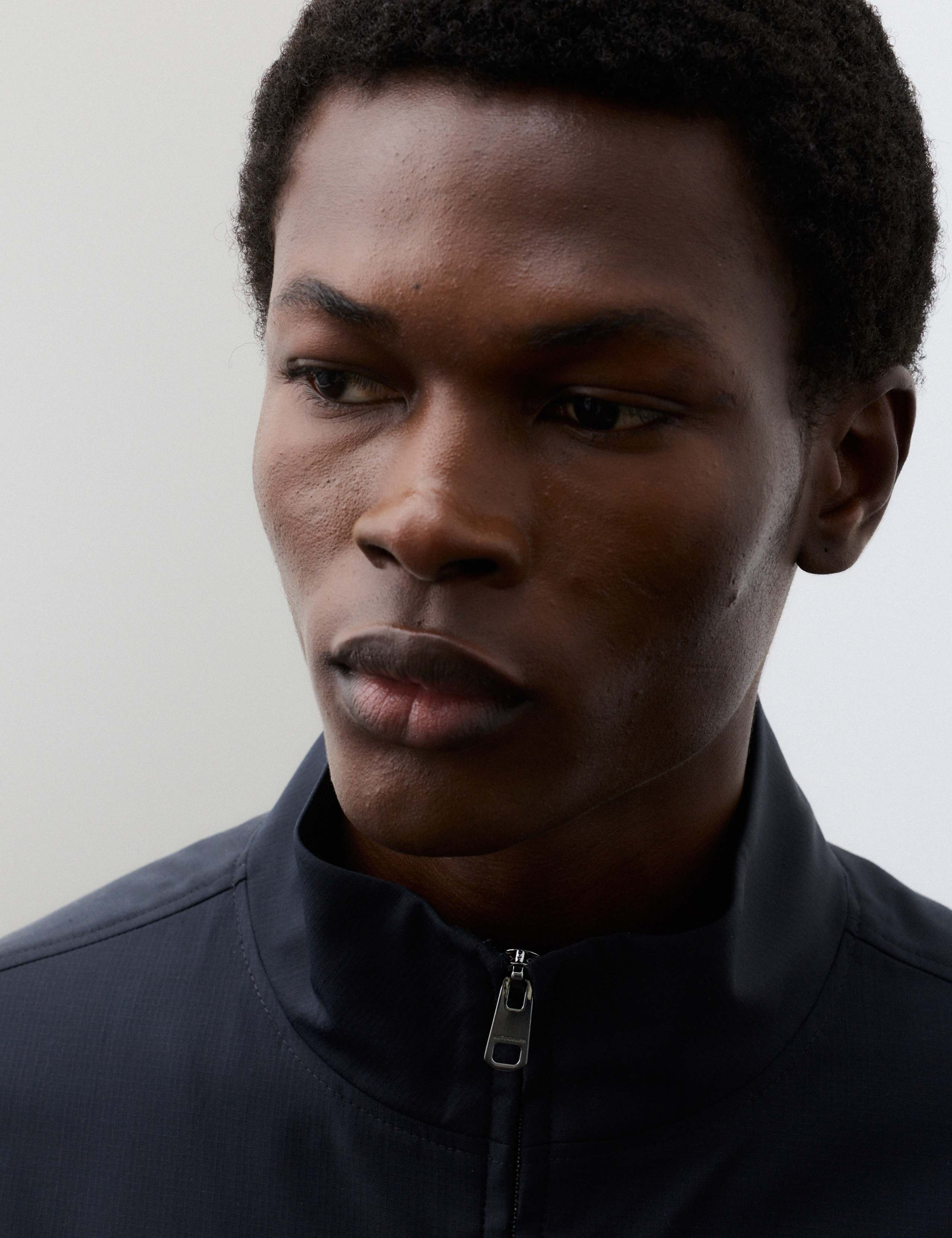 Wool Blend Funnel Neck Harrington Jacket 6 of 7