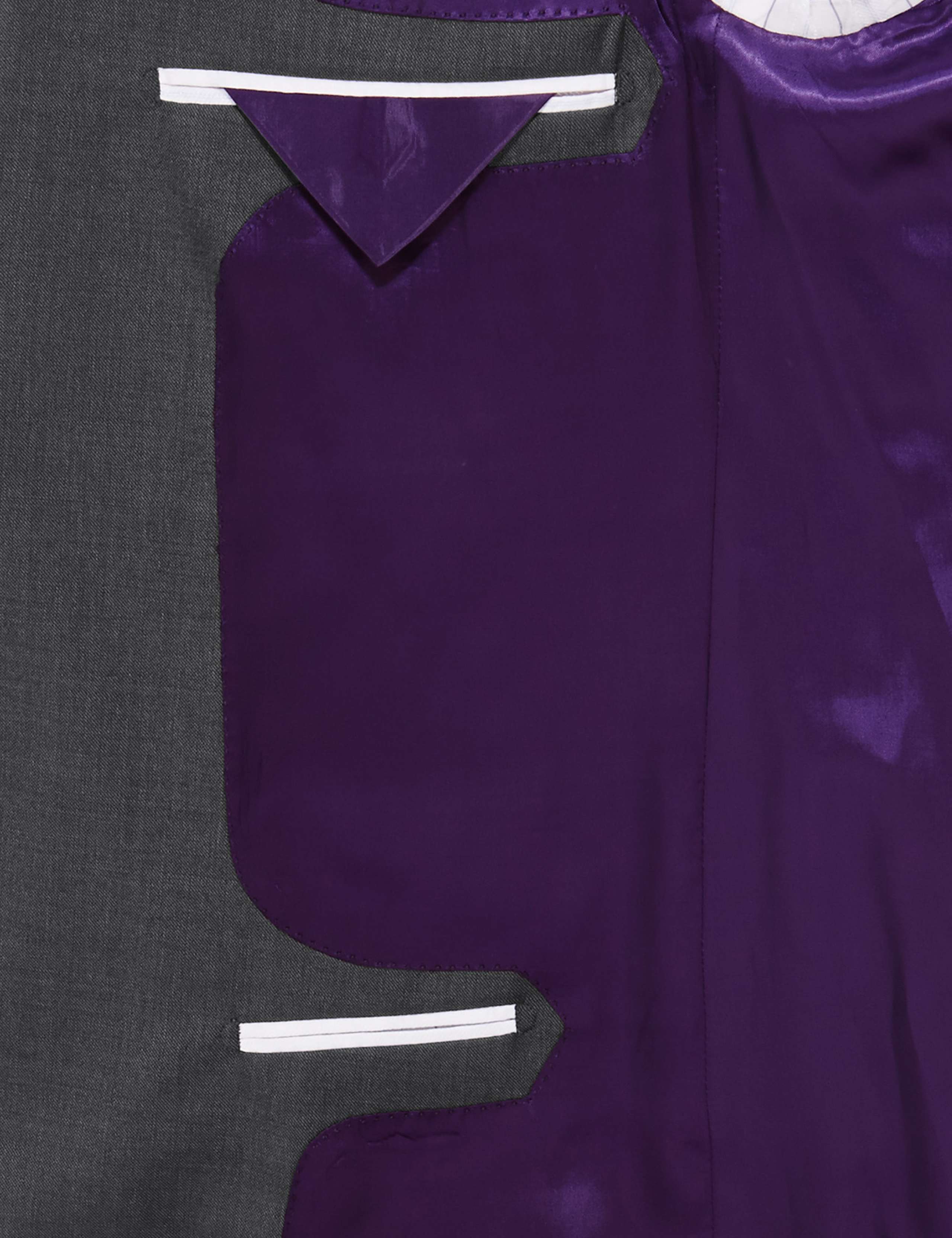 Charcoal Textured Regular Fit Single Breasted Jacket 7 of 8