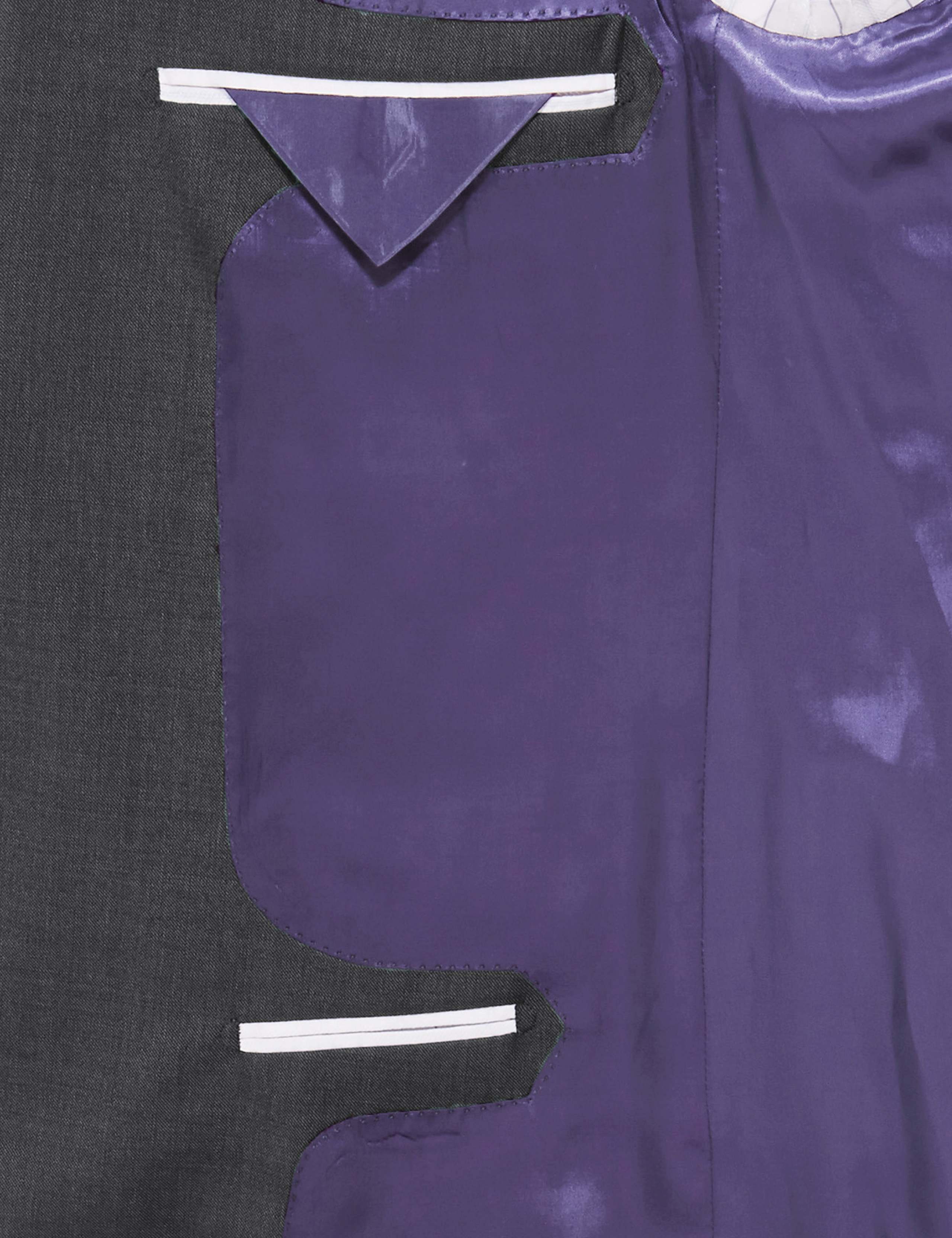 Charcoal Textured Regular Fit Single Breasted Jacket 8 of 8