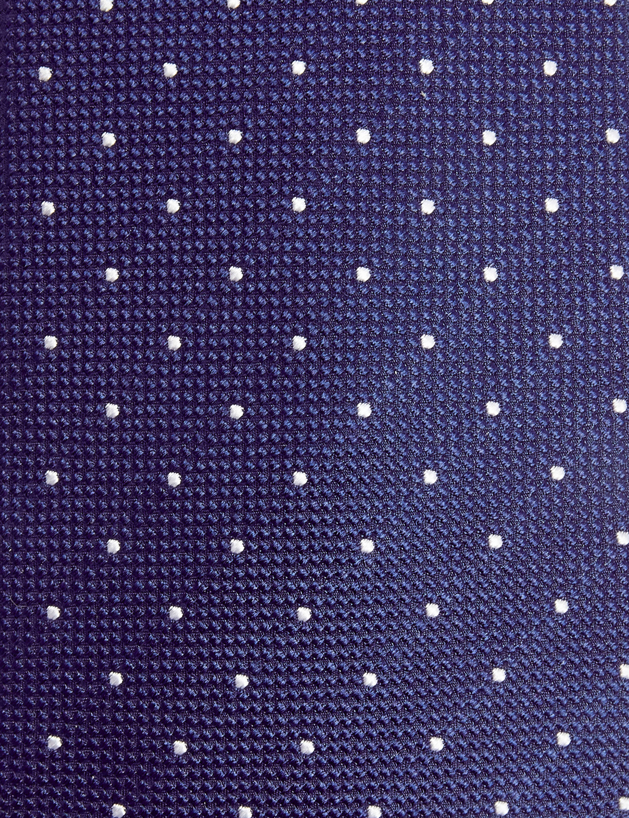 Slim Polka Dot Pure Silk Tie & Pocket Square Set 4 of 4