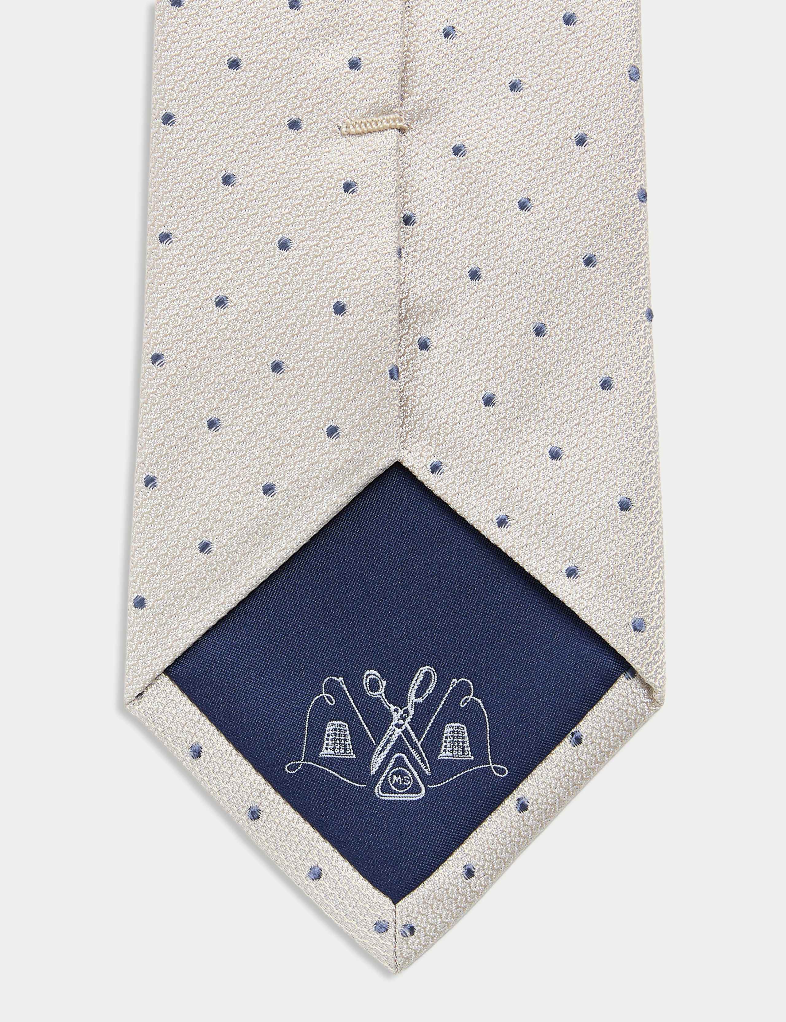 Pure Silk Polka Dot Tie 2 of 2