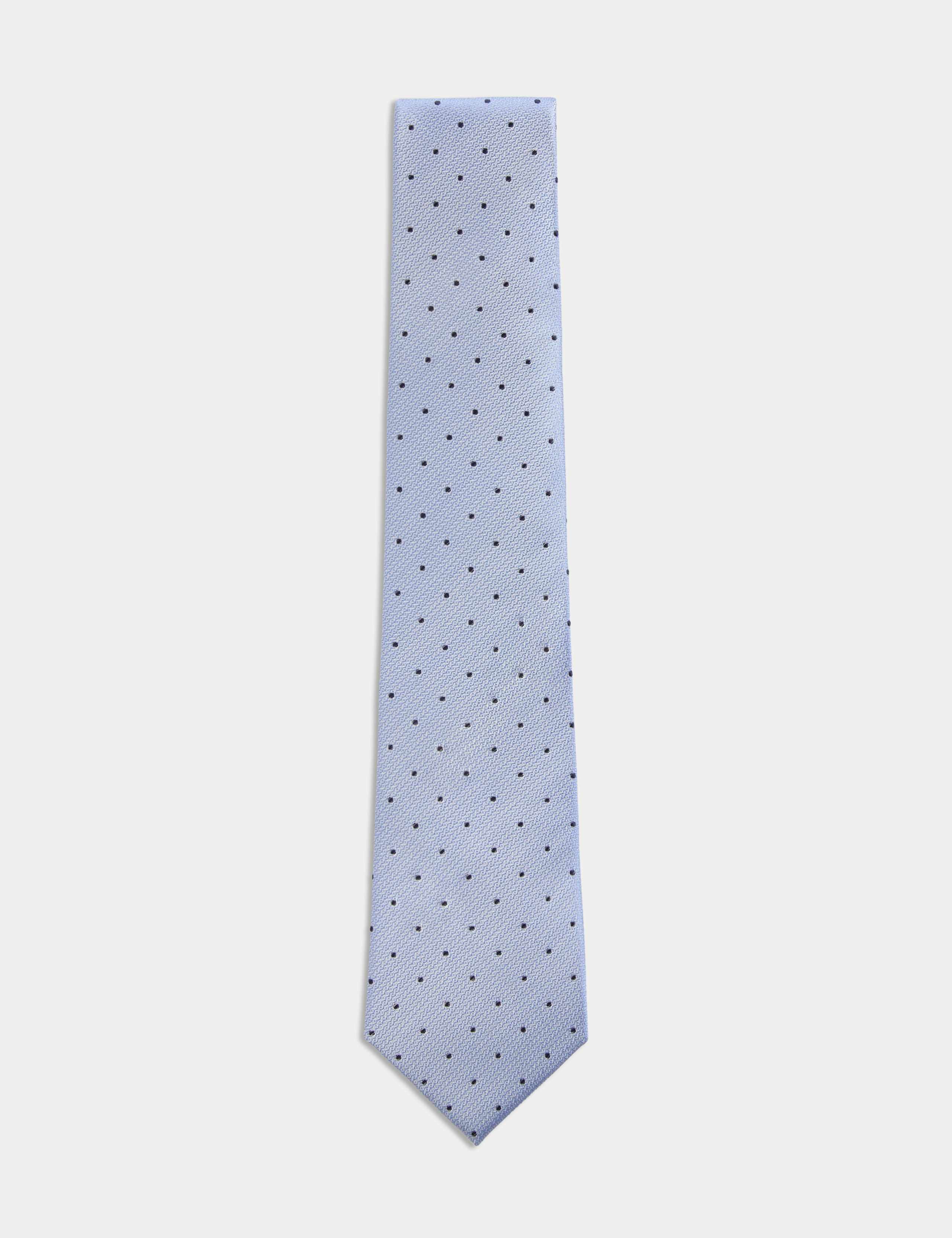 Pure Silk Polka Dot Tie 1 of 2