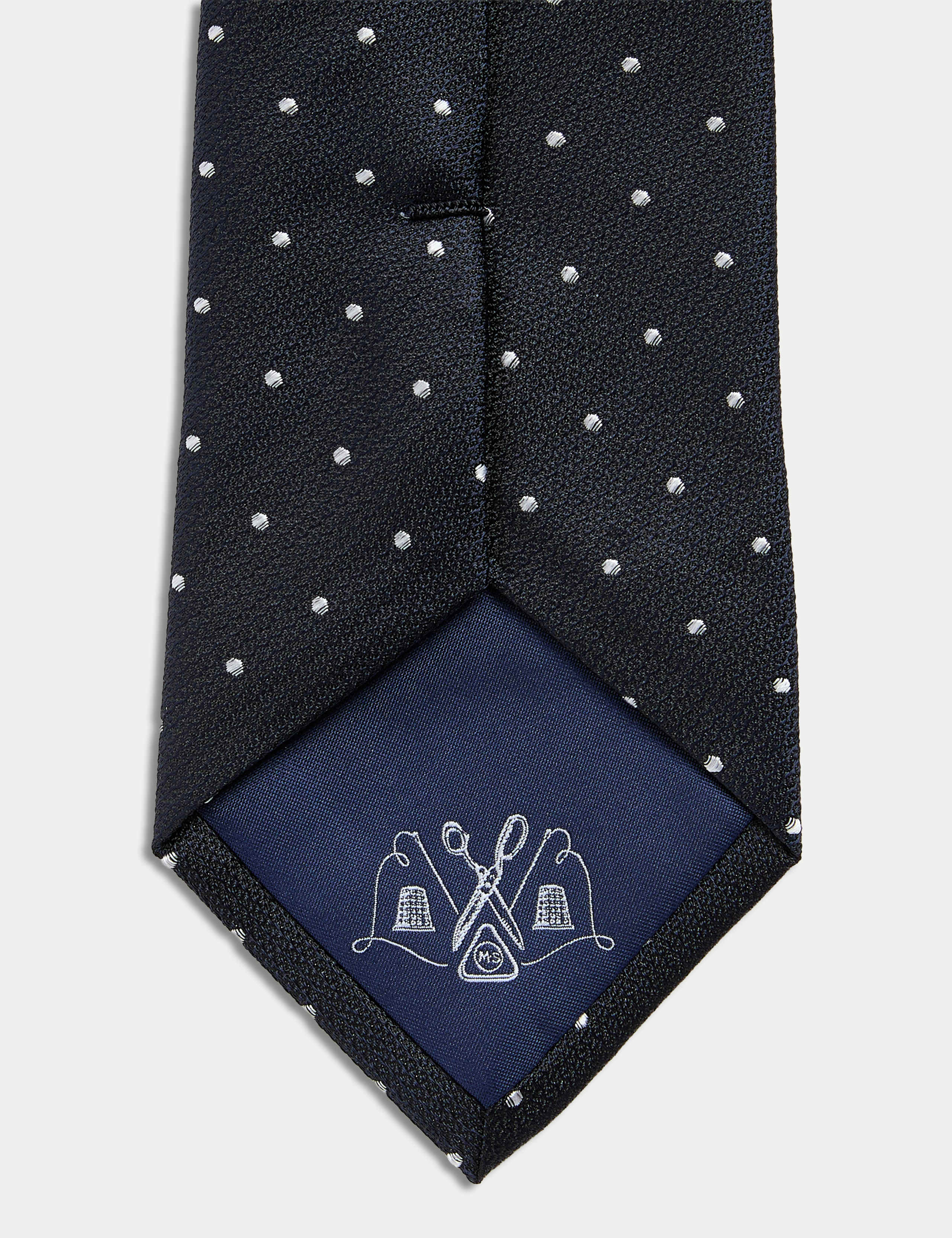 Pure Silk Polka Dot Tie 2 of 2