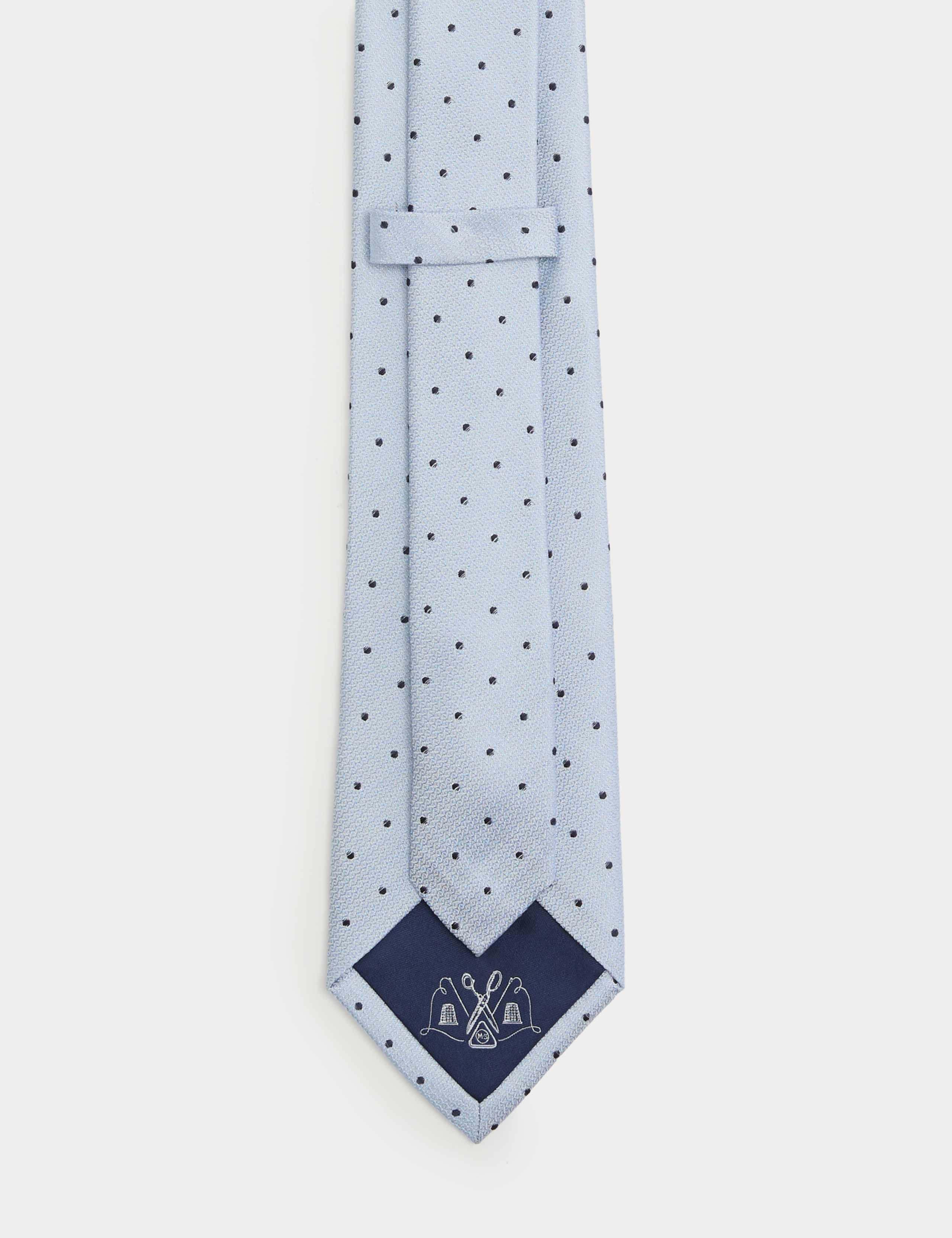 Pure Silk Polka Dot Tie 3 of 3