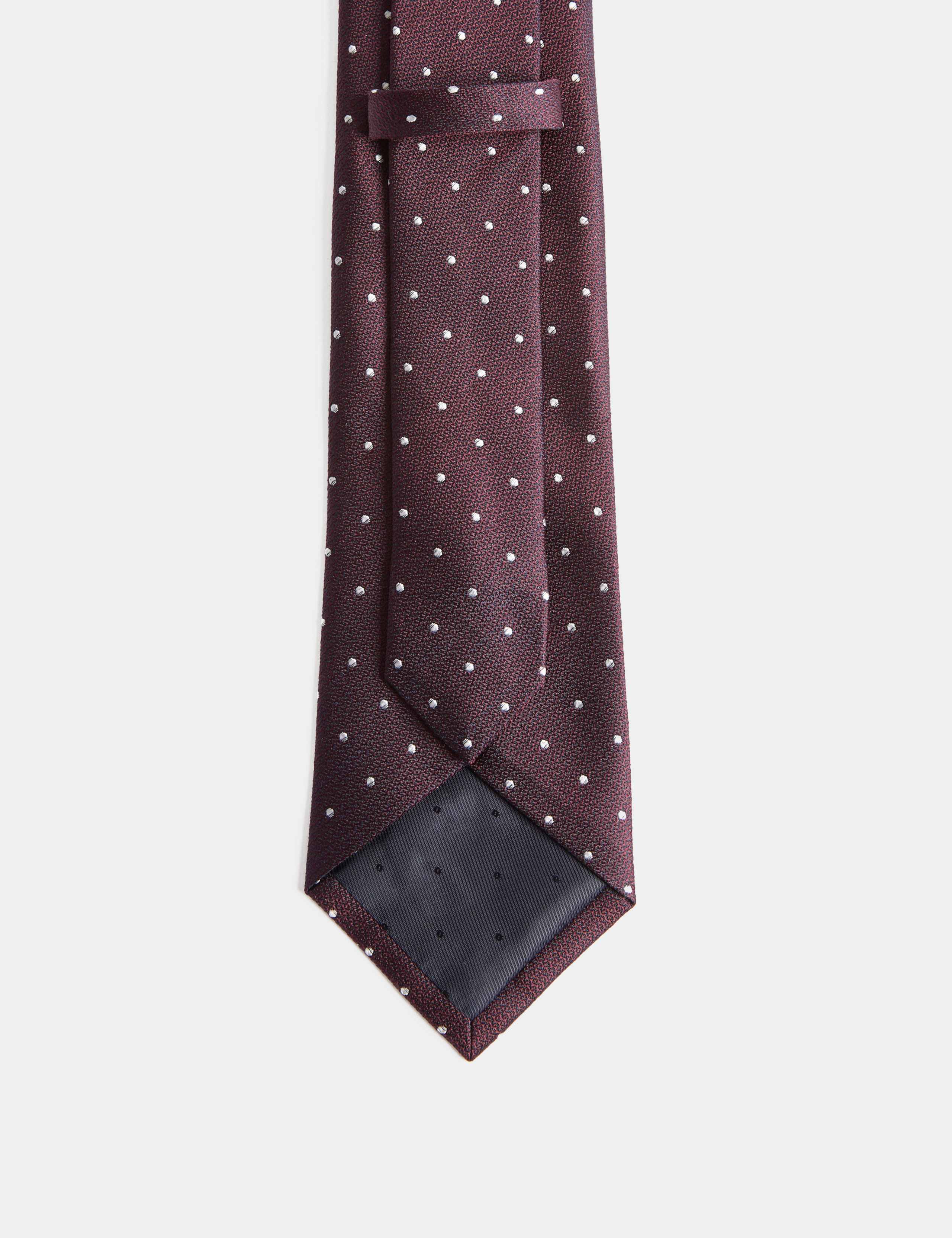 Pure Silk Polka Dot Tie 3 of 3