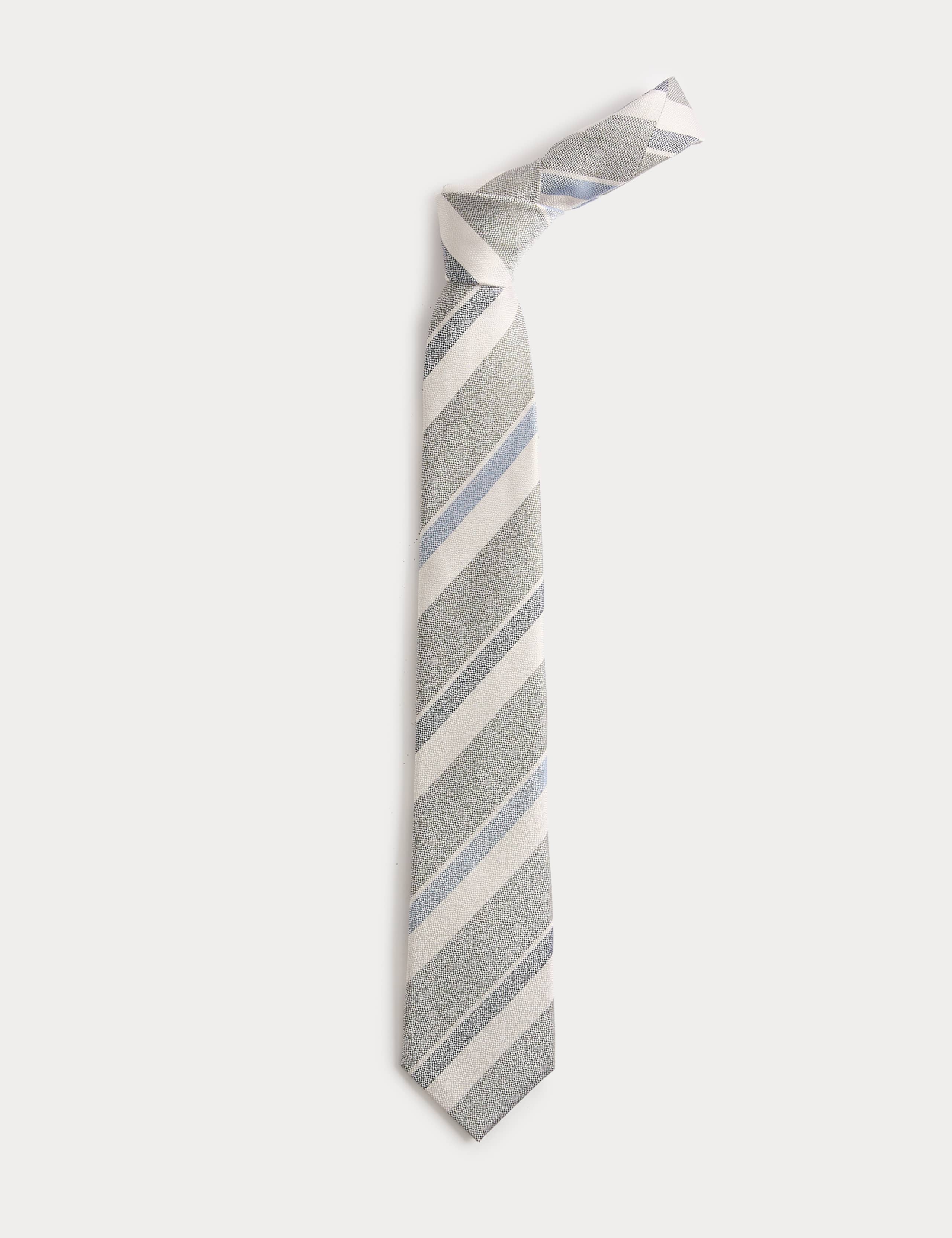 Pure Silk Striped Tie 1 of 2