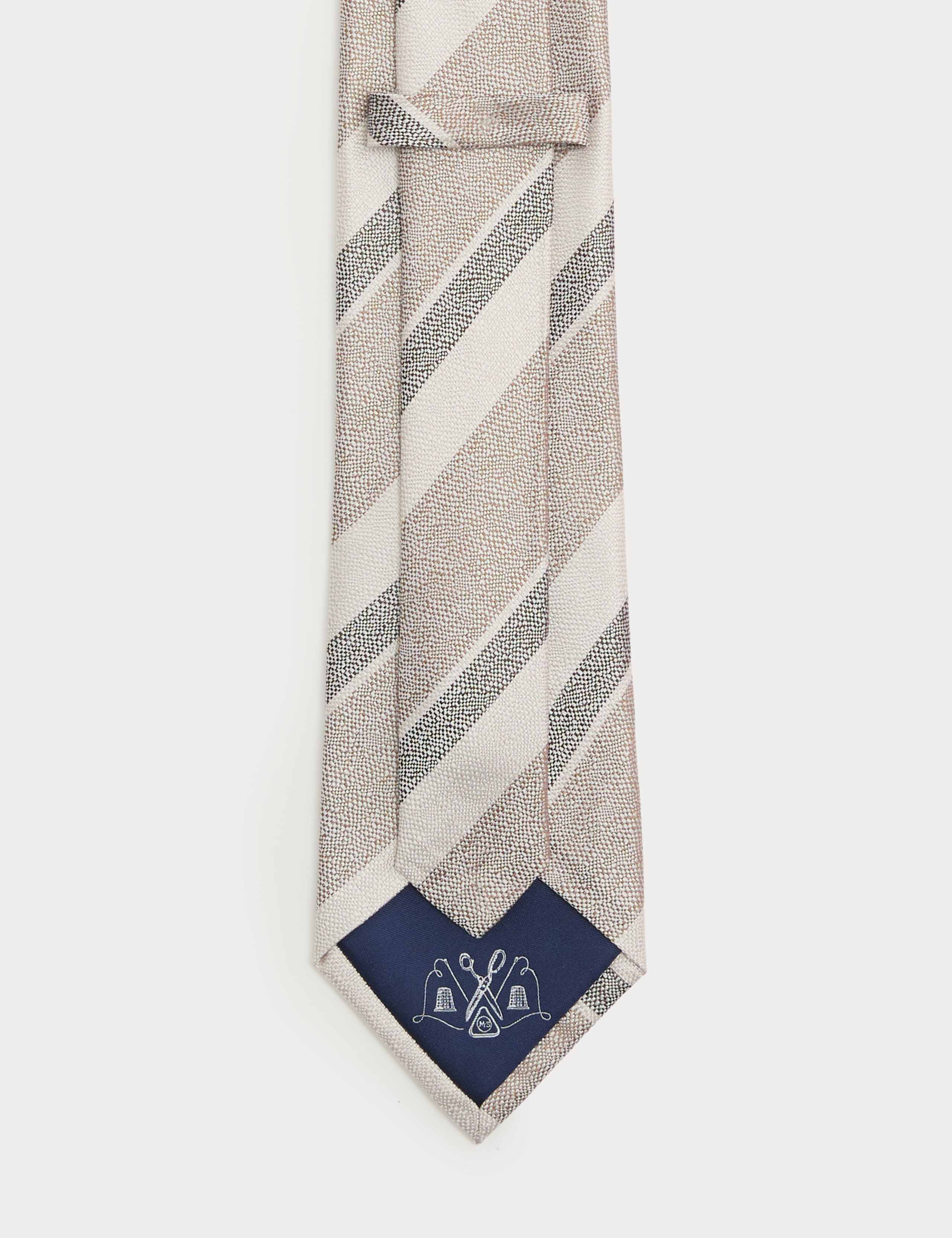 Pure Silk Striped Tie 3 of 3