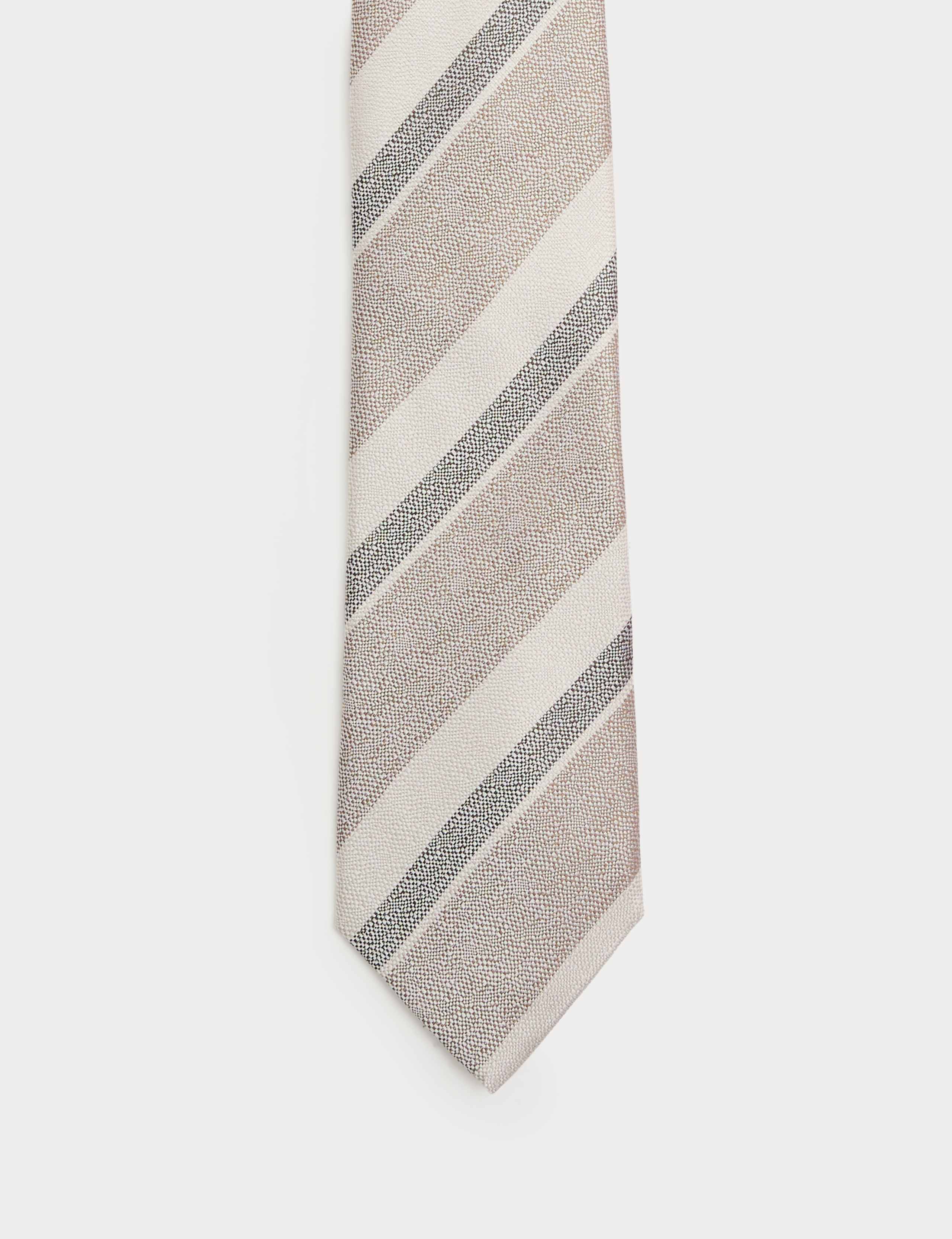 Pure Silk Striped Tie 2 of 3