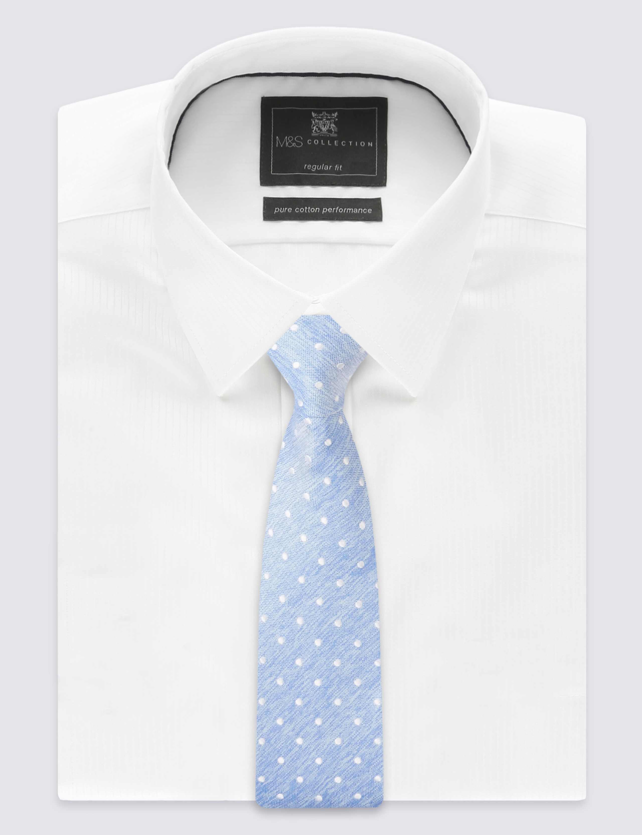 Pure Silk Spotted Tie 1 of 3