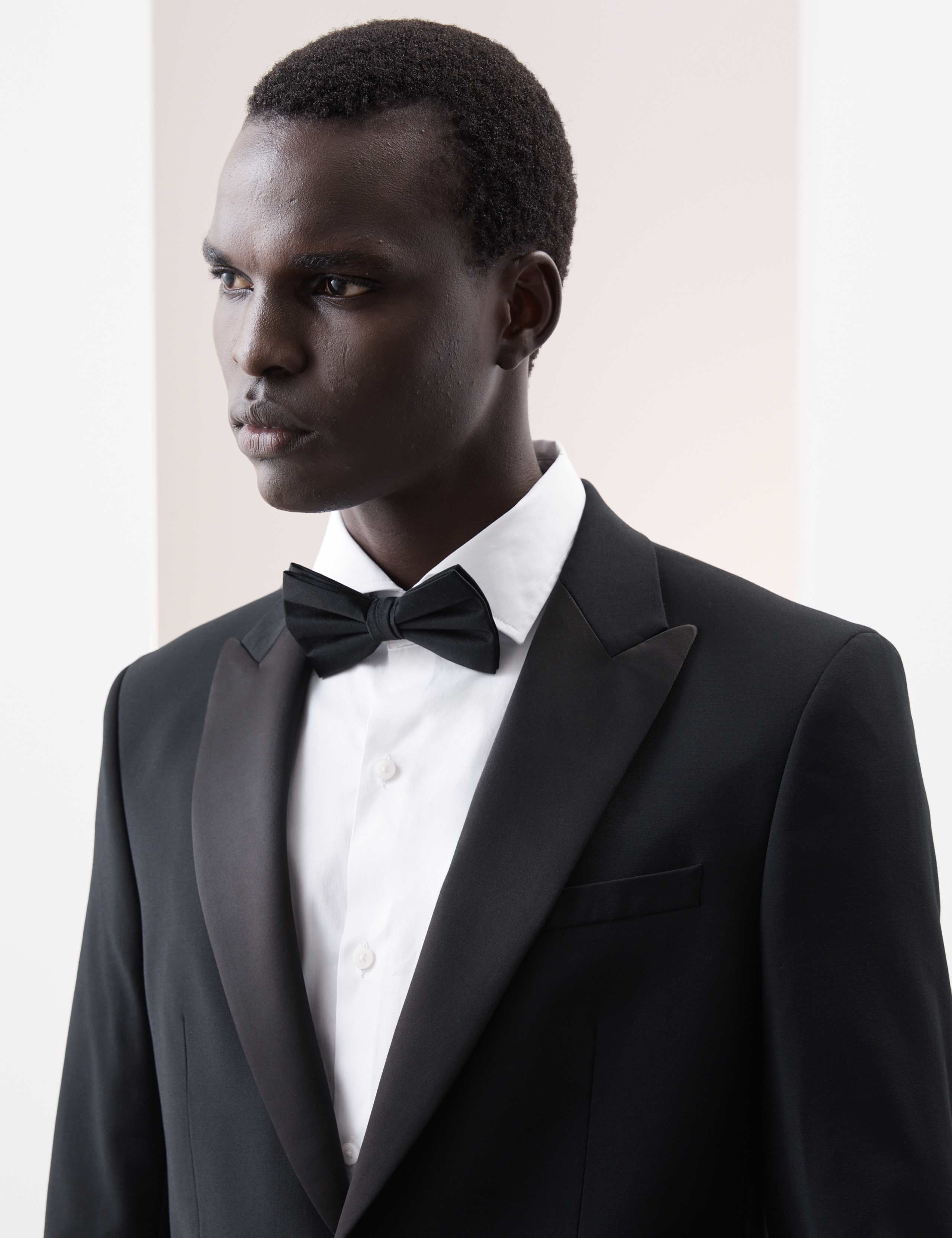 Tailored Fit Wool Blend Tuxedo Jacket 1 of 6
