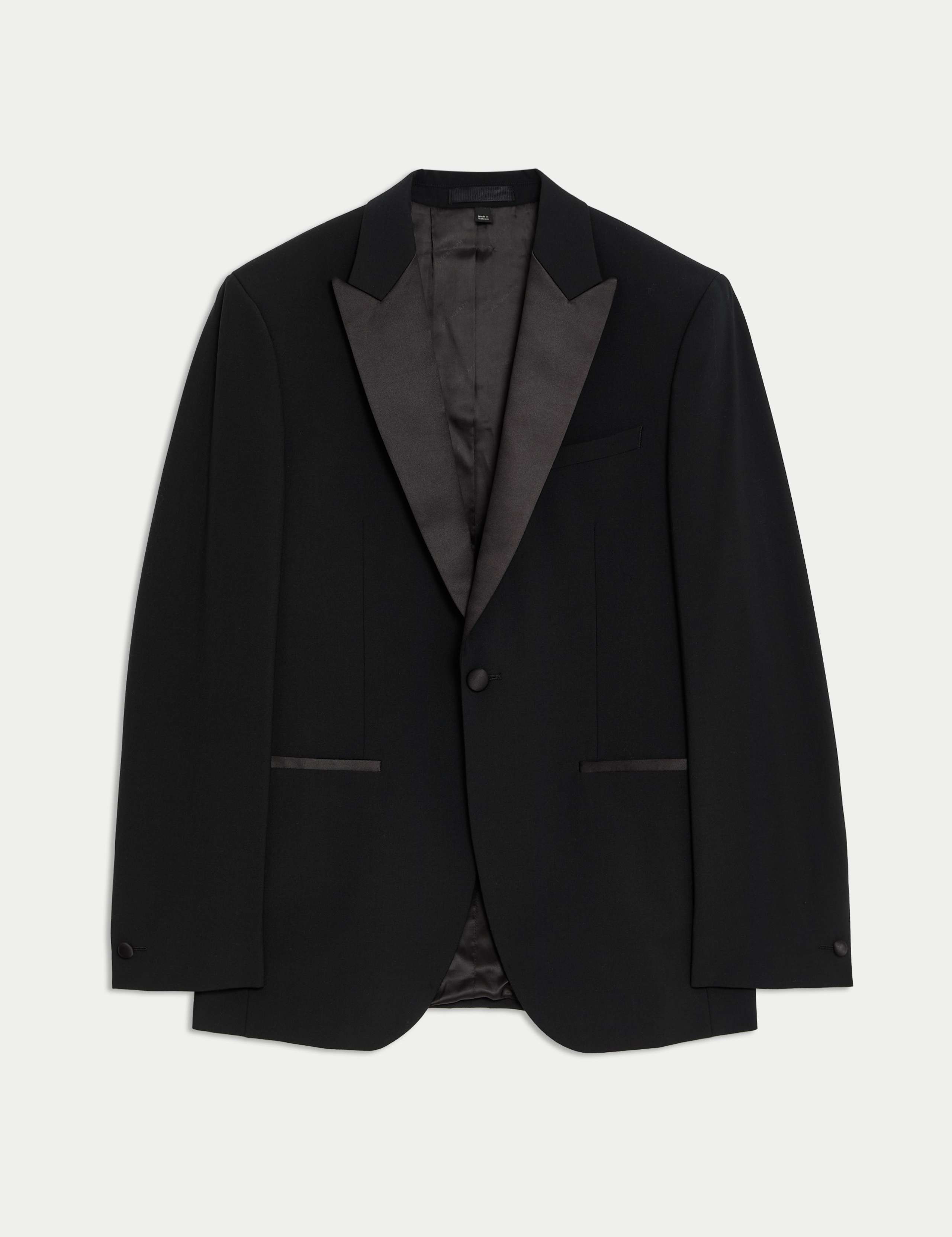 Tailored Fit Wool Blend Tuxedo Jacket 2 of 6