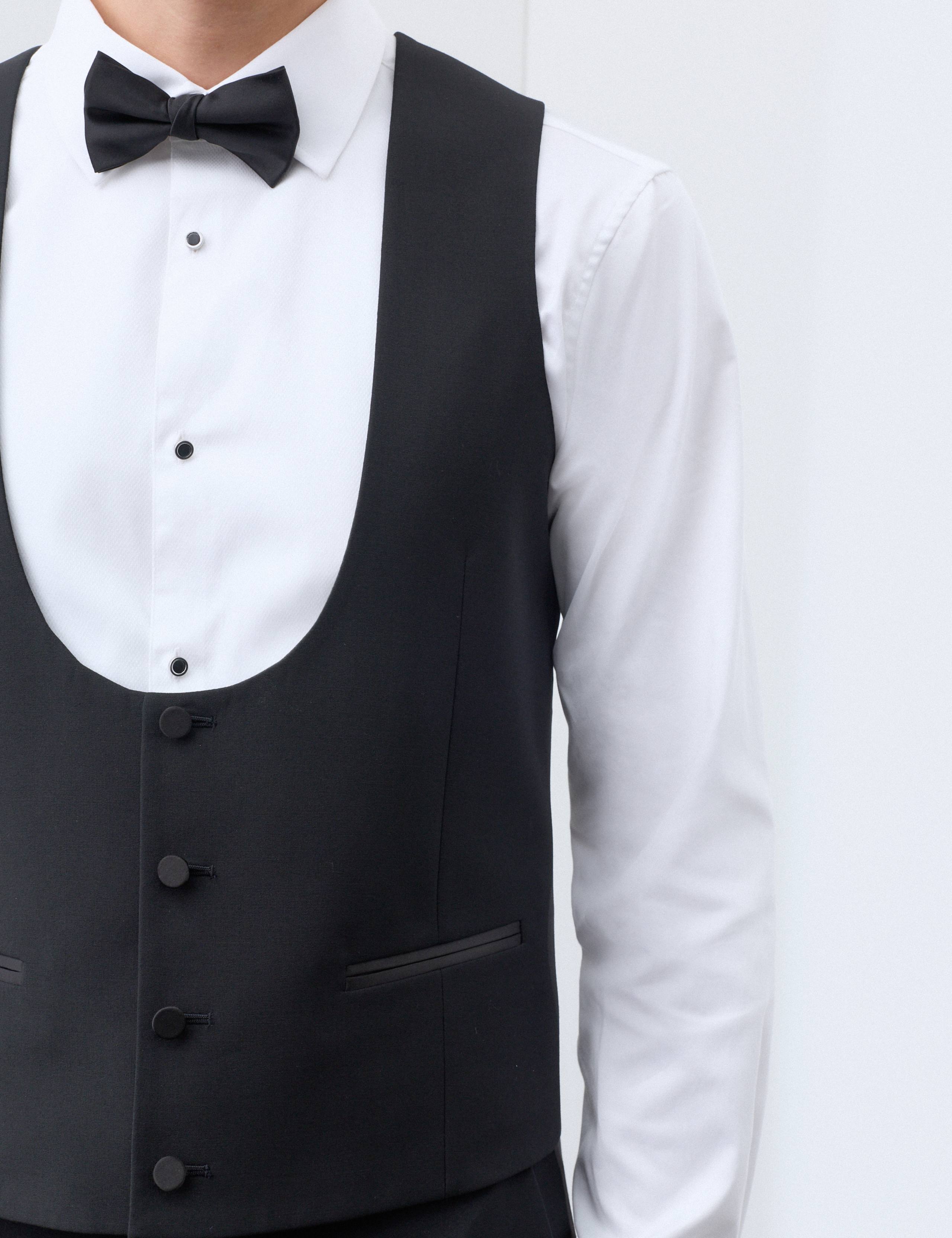 Performance Wool Blend Tuxedo Waistcoat 6 of 6