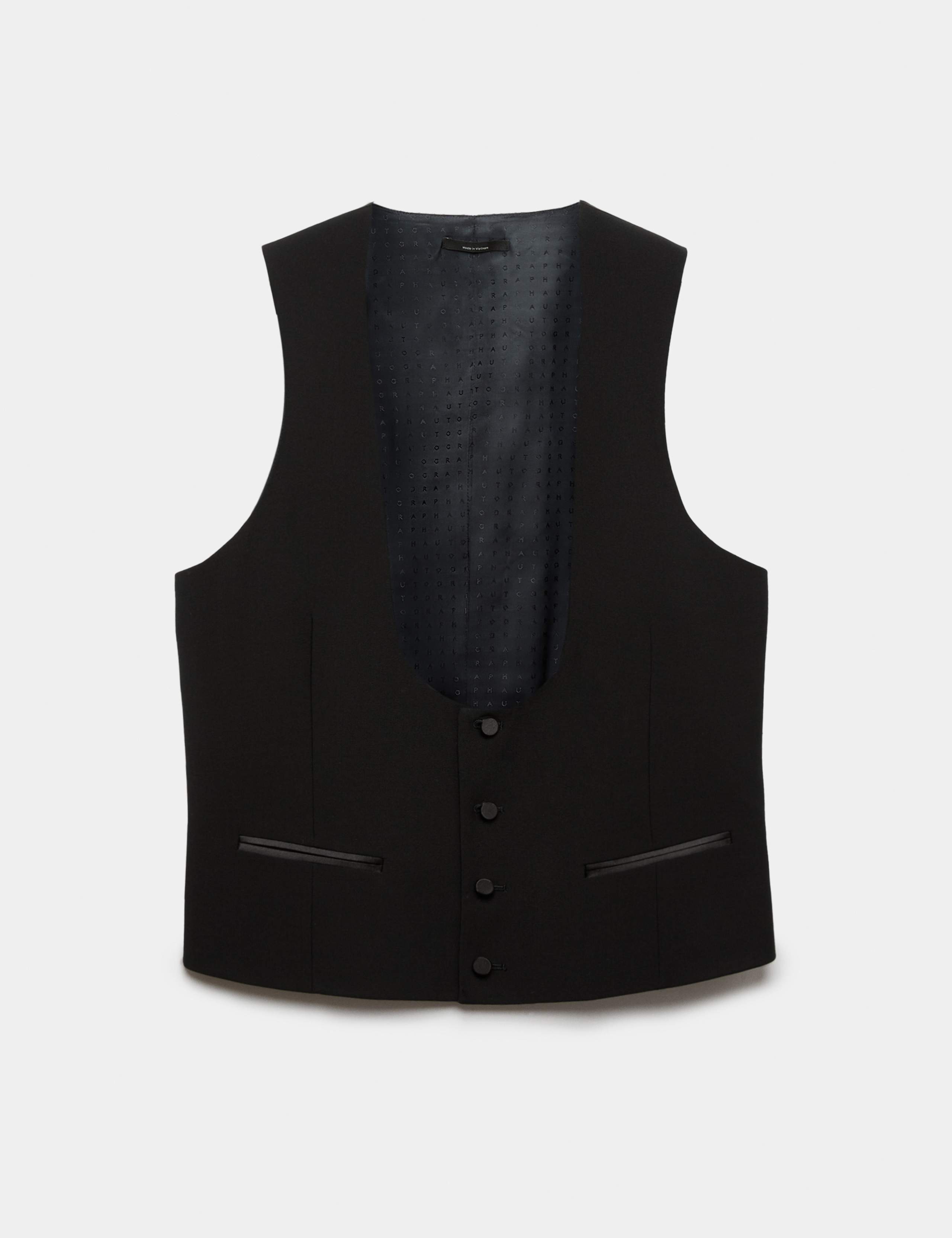 Performance Wool Blend Tuxedo Waistcoat 2 of 6