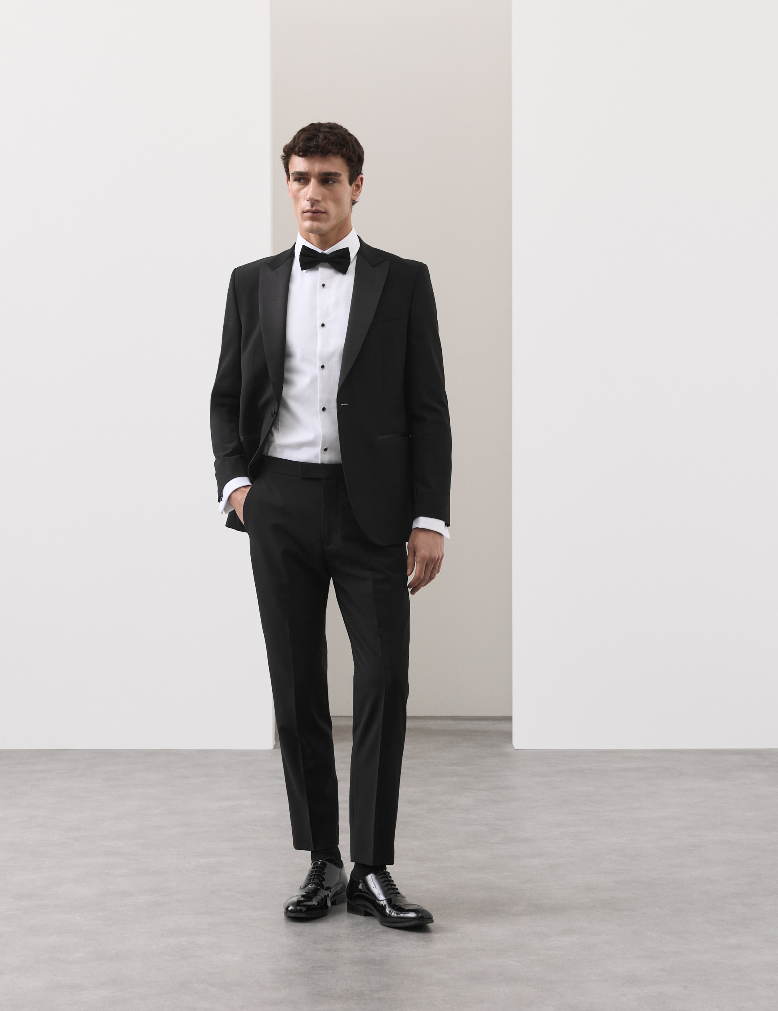 Tailored Fit Wool Blend Trousers 3 of 7