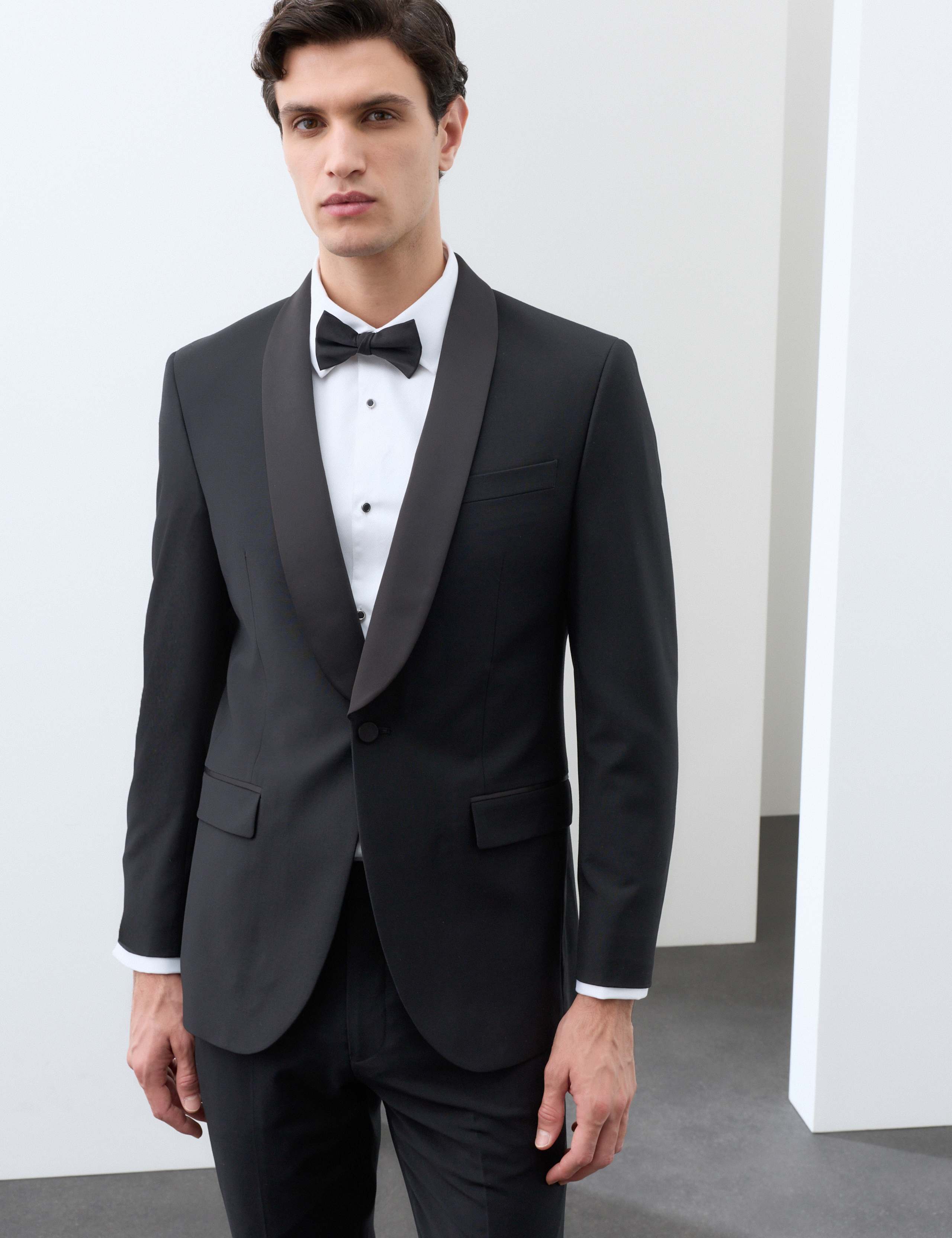 Tailored Fit Performance Tuxedo Jacket 1 of 6
