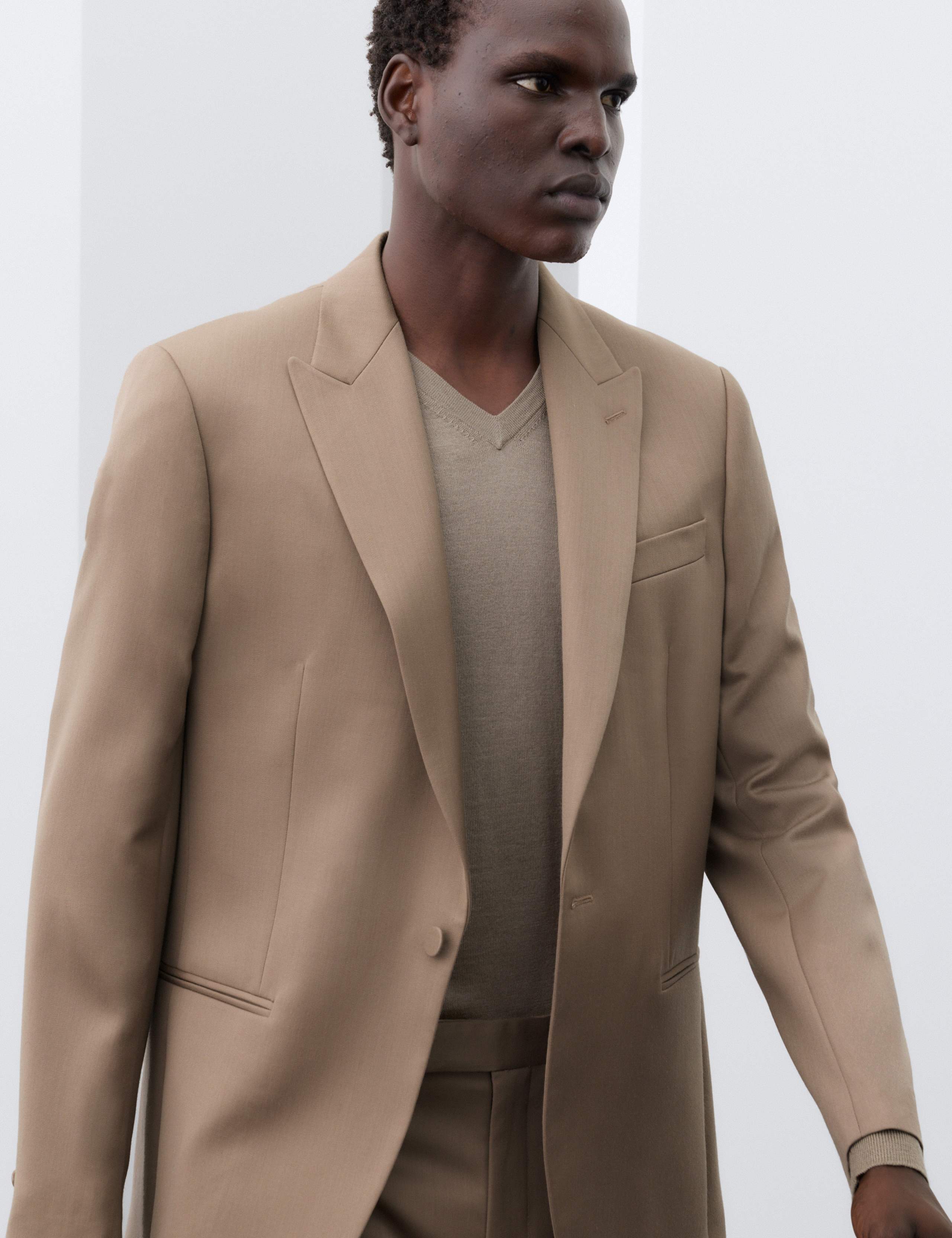 Tailored Fit Sateen Stretch Tuxedo Jacket 6 of 6