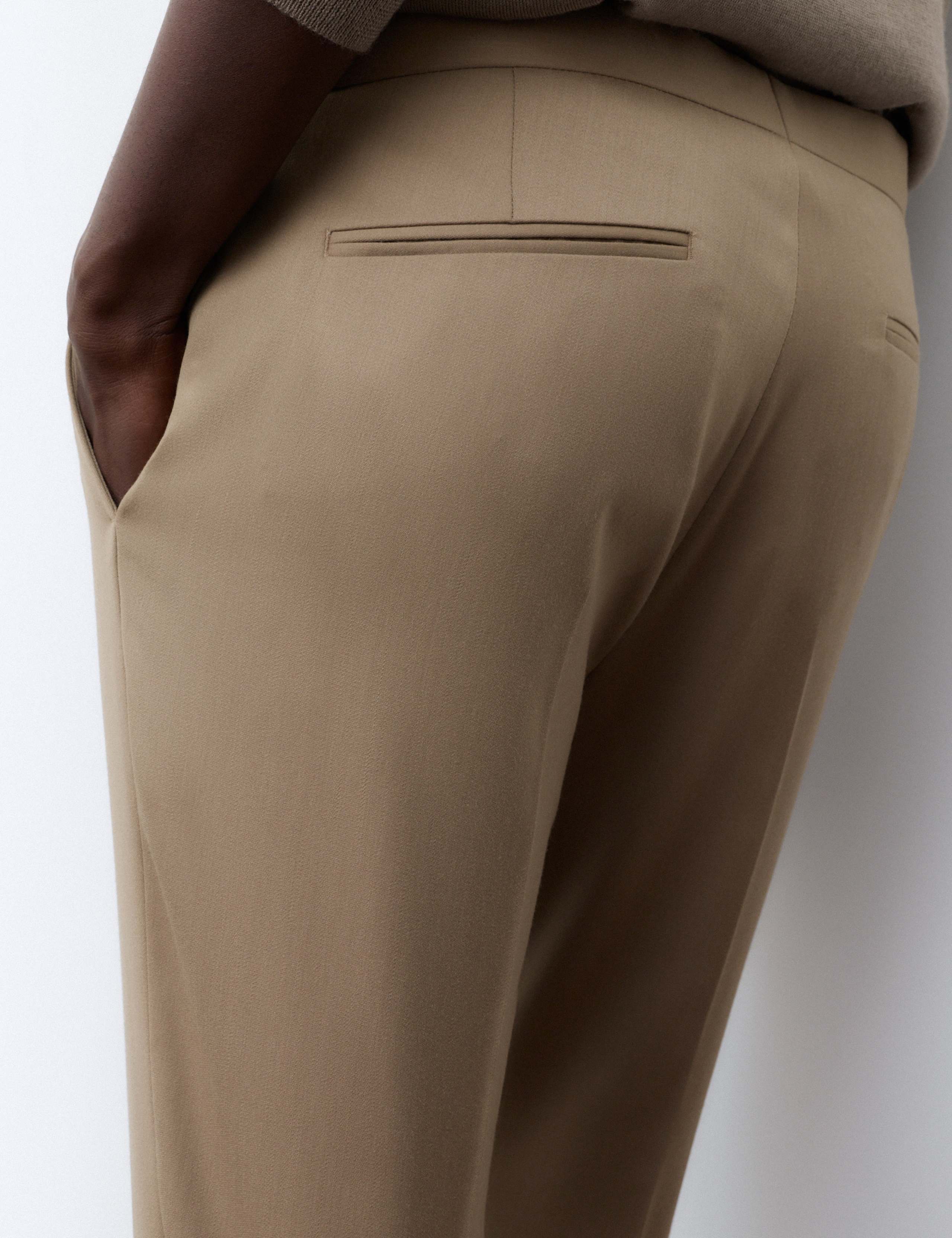 Wool Rich Sateen Tuxedo Trousers with Stretch 4 of 6