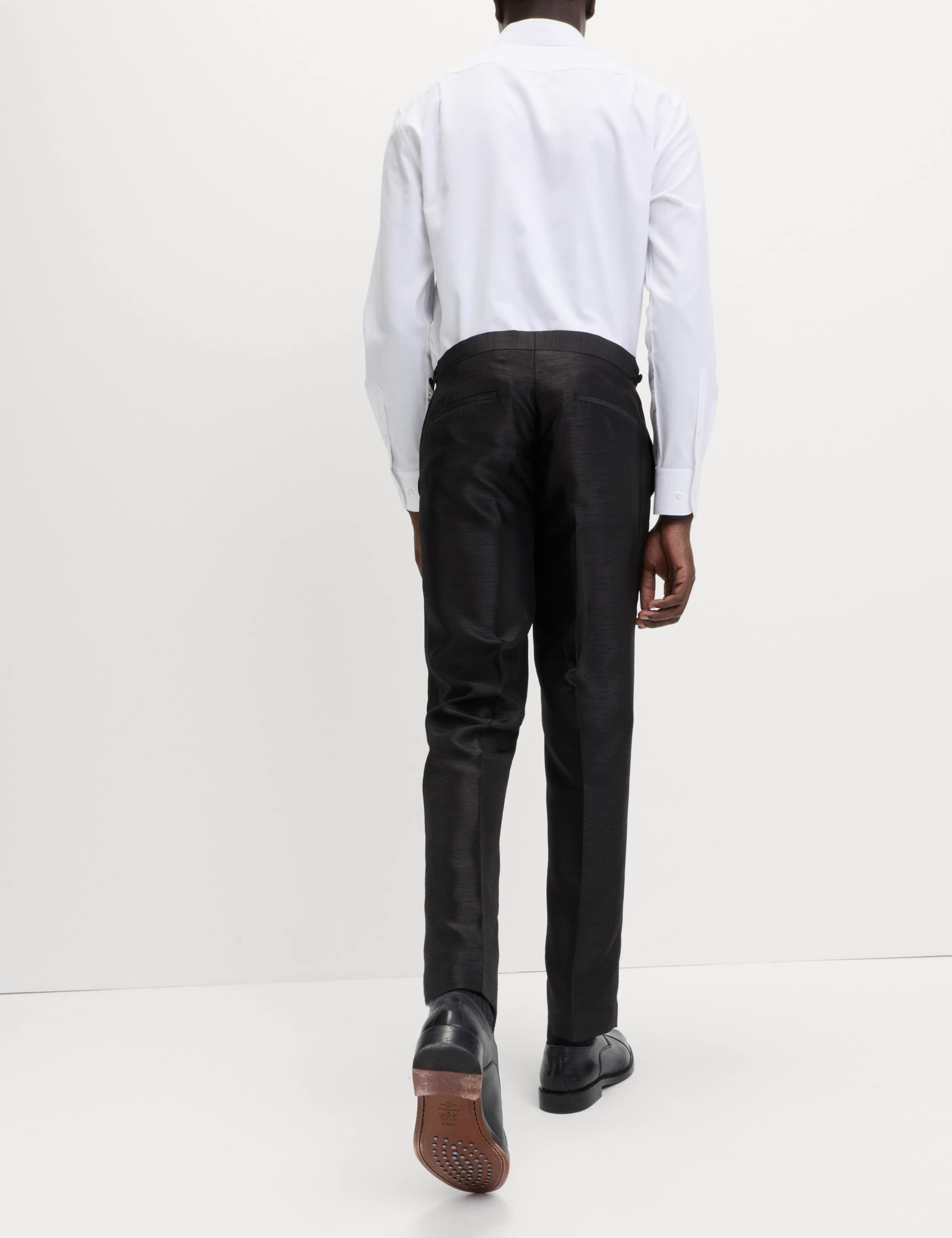 Tailored Fit Textured Sheen Tuxedo Trousers 5 of 6
