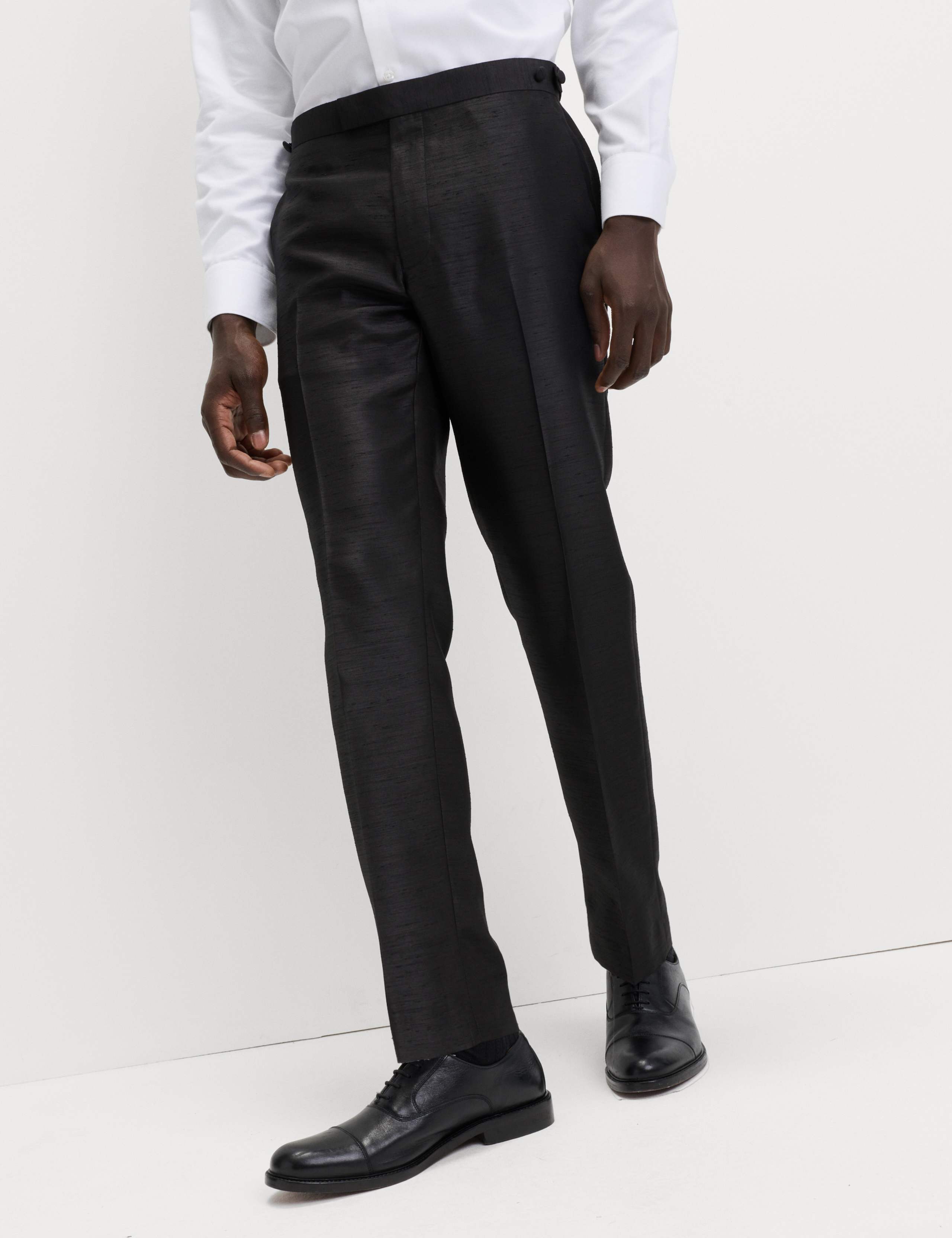 Tailored Fit Textured Sheen Tuxedo Trousers 6 of 6