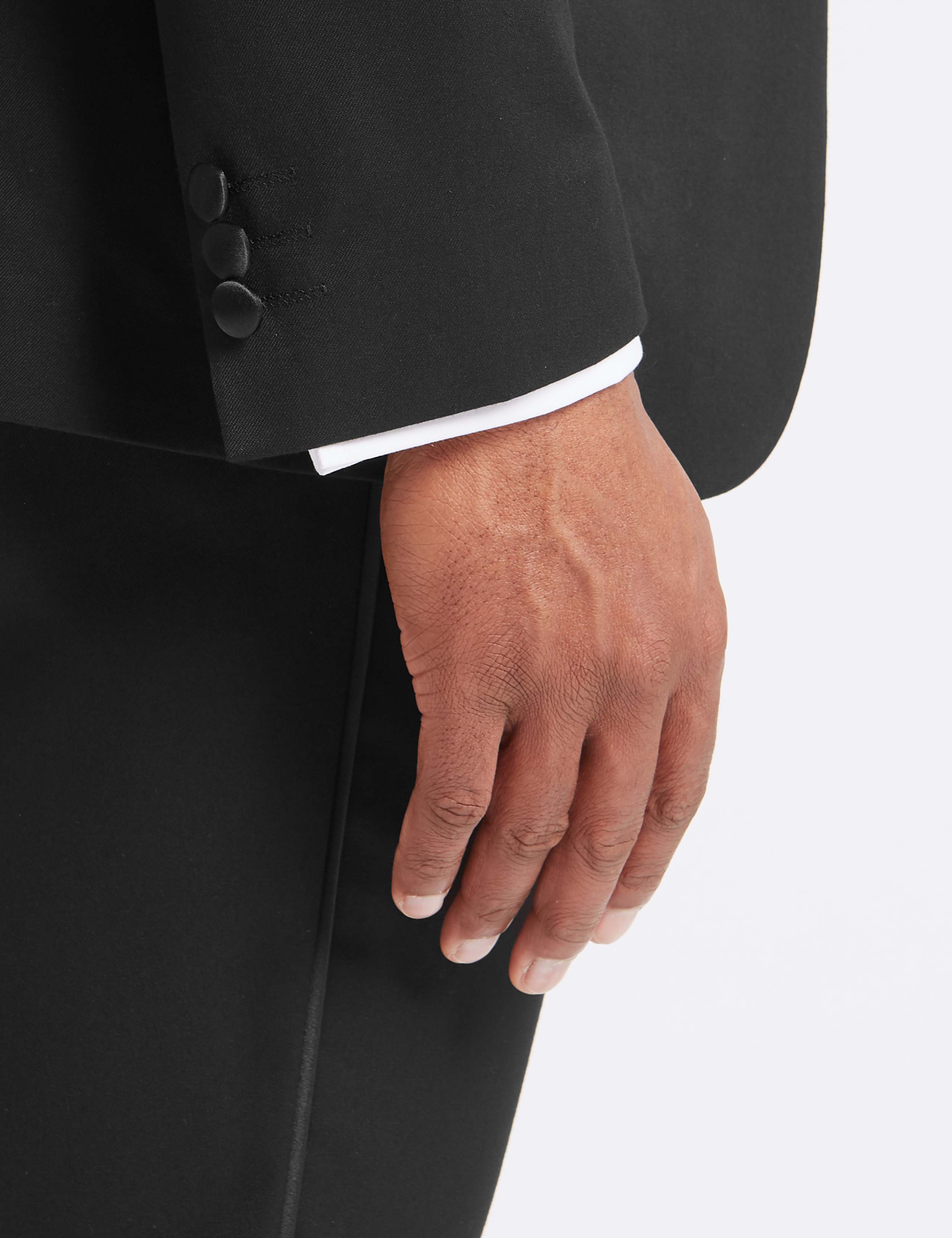 Black Slim Fit Dinner Suit Jacket 7 of 10
