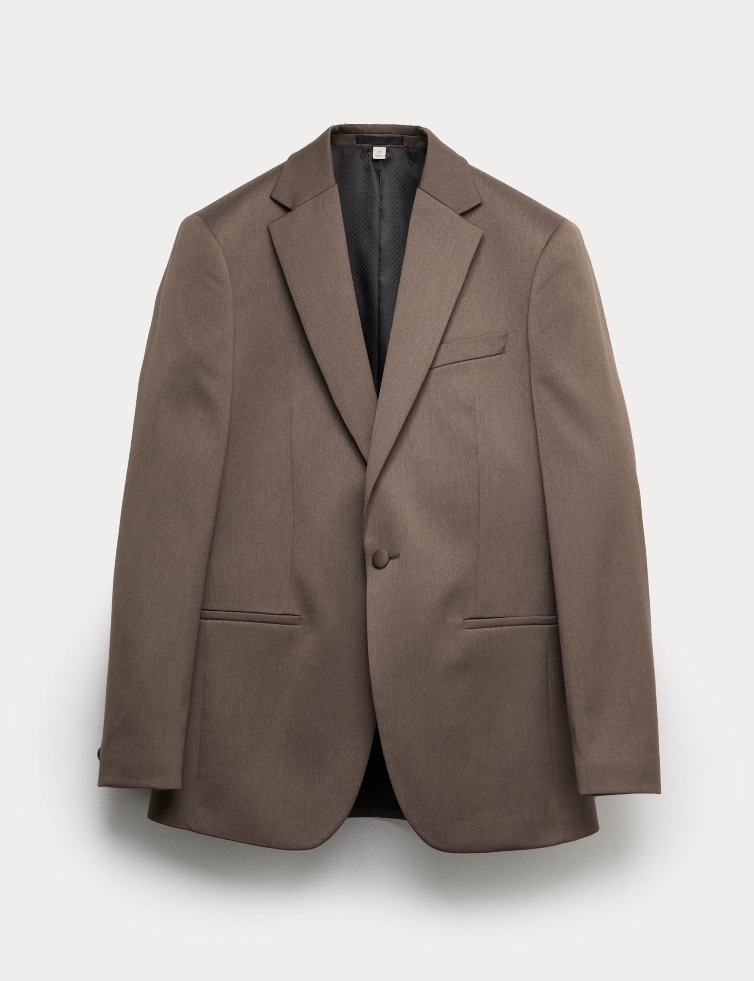 Tailored Fit Sateen Stretch Tuxedo Jacket 2 of 7