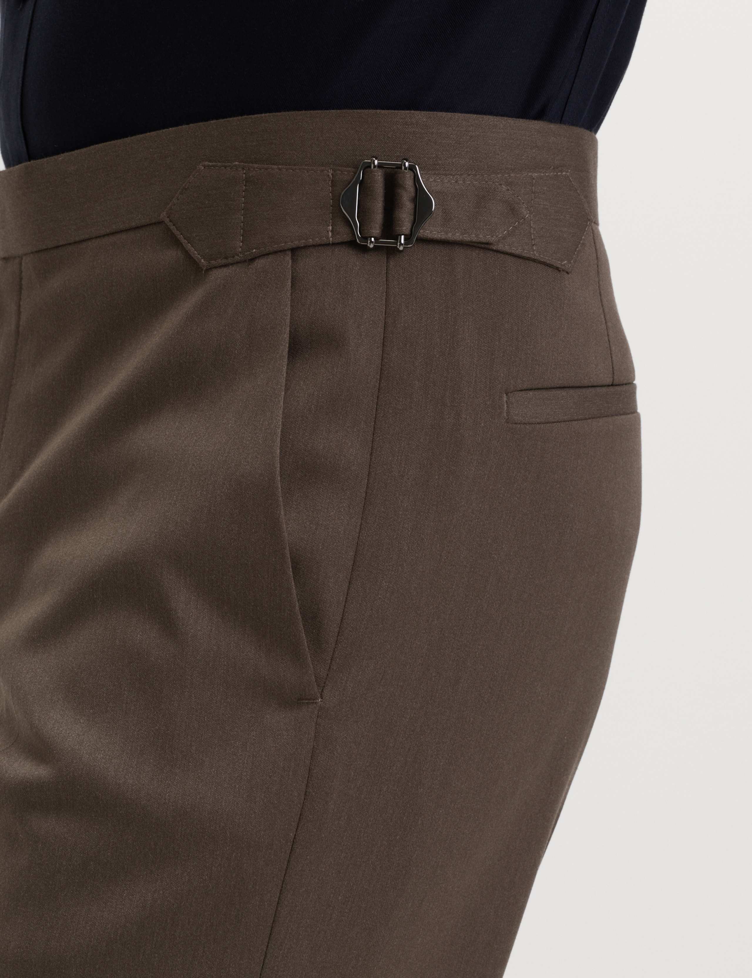 Tailored Fit Sateen Stretch Tuxedo Trousers 5 of 7