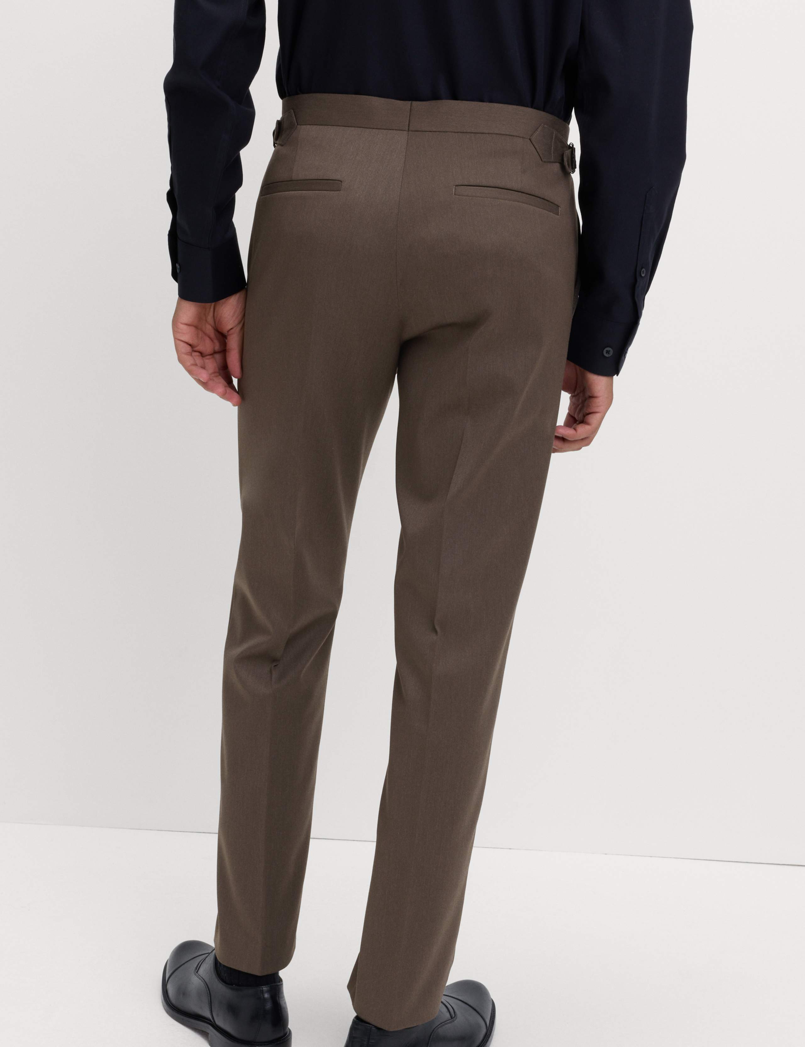 Tailored Fit Sateen Stretch Tuxedo Trousers 6 of 7