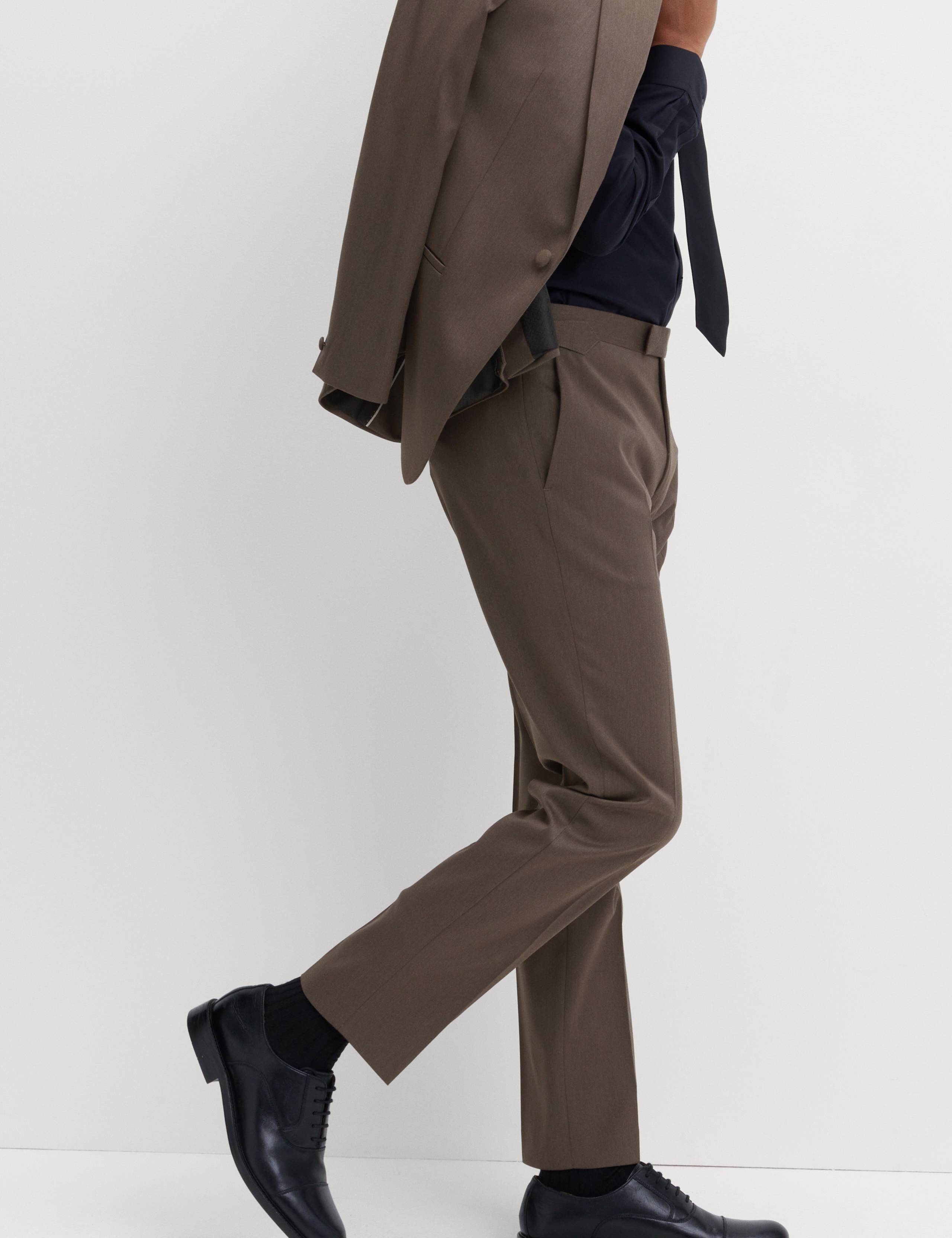 Tailored Fit Sateen Stretch Tuxedo Trousers 7 of 7