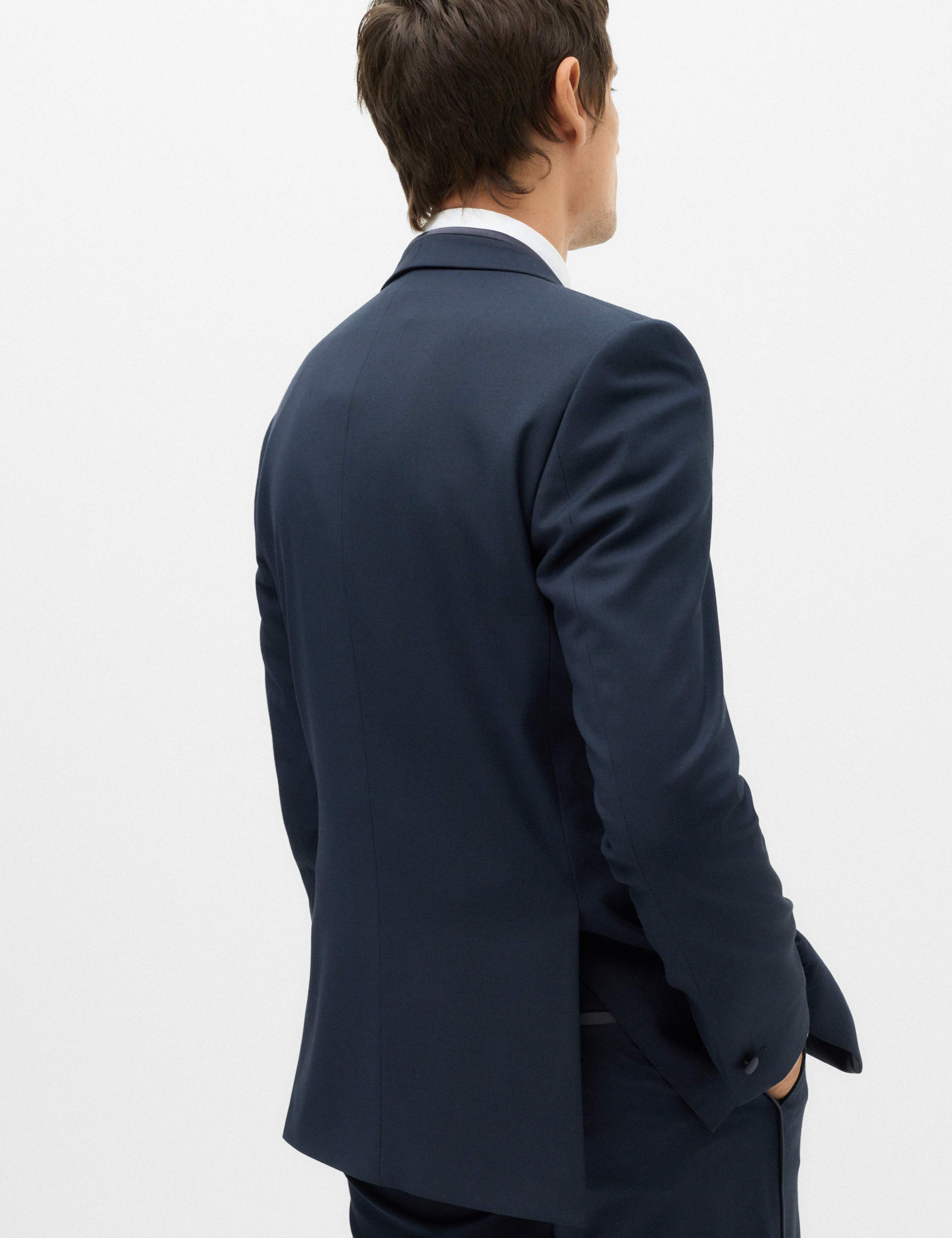 Tailored Fit Shawl Collar Tipped Tux Jacket 5 of 7