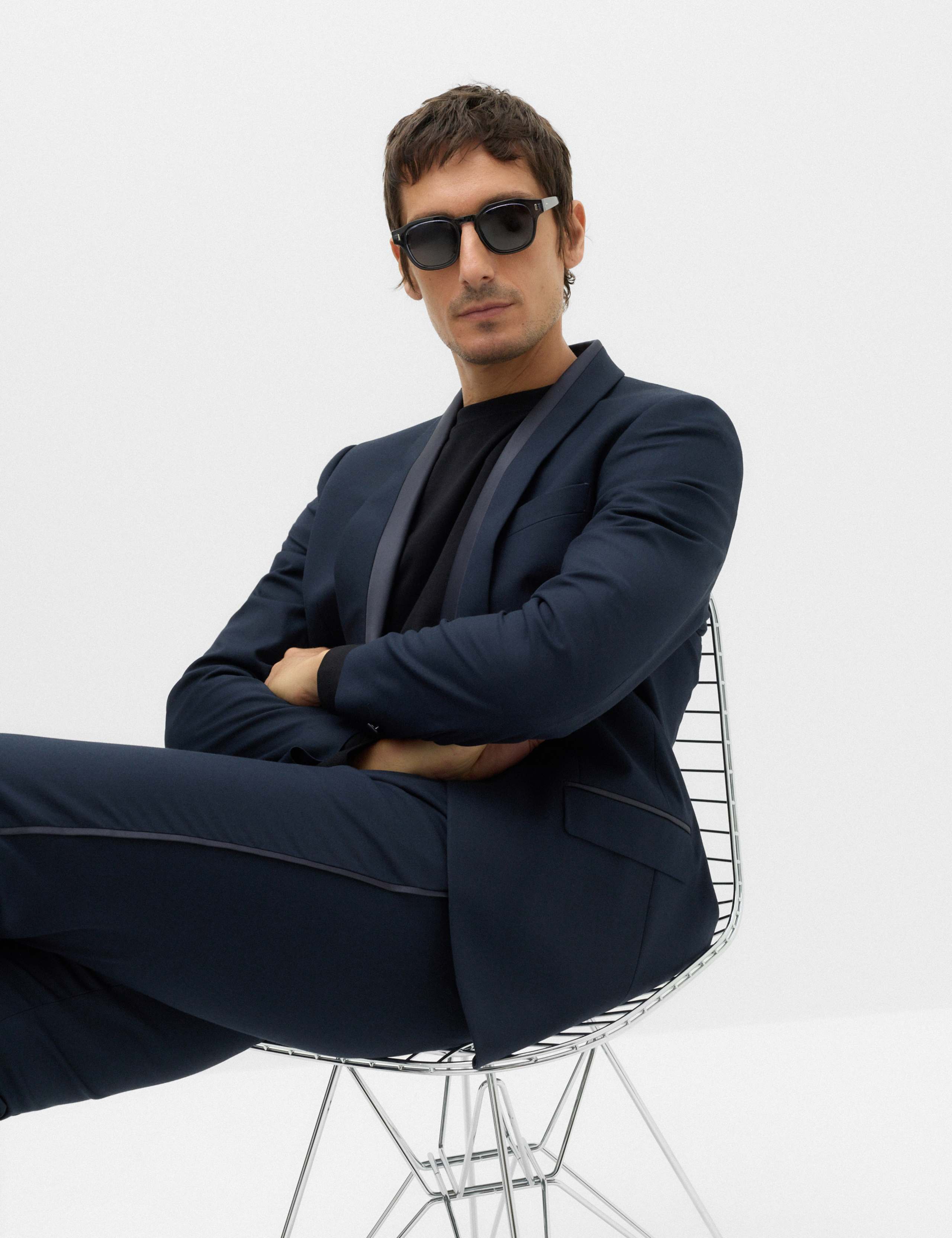 Tailored Fit Shawl Collar Tipped Tux Jacket 7 of 7