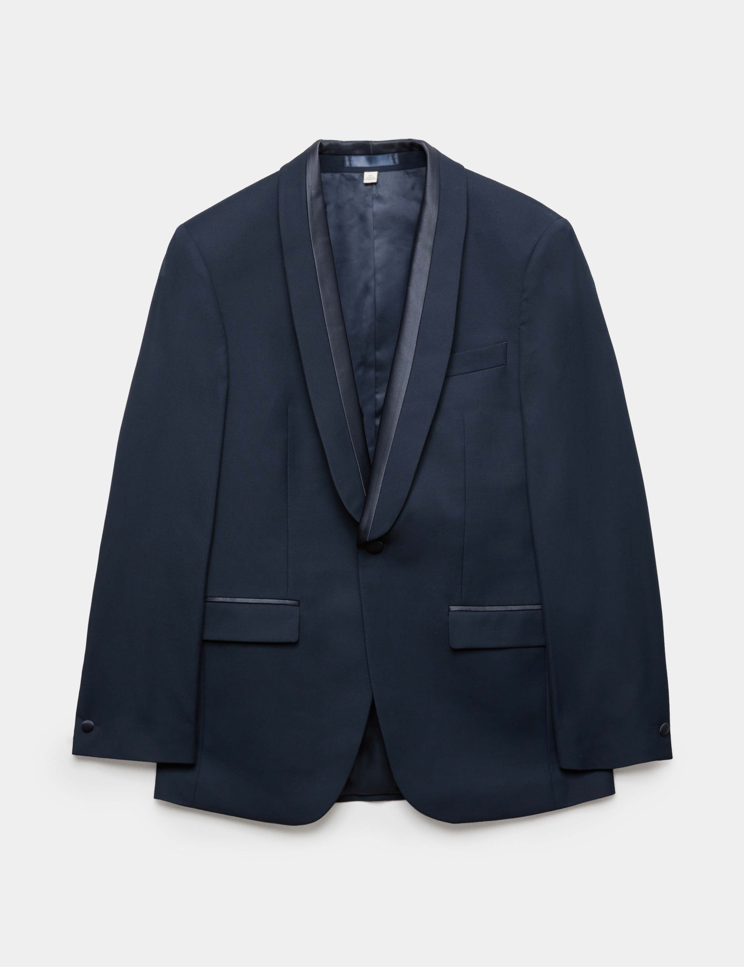 Tailored Fit Shawl Collar Tipped Tux Jacket 2 of 7