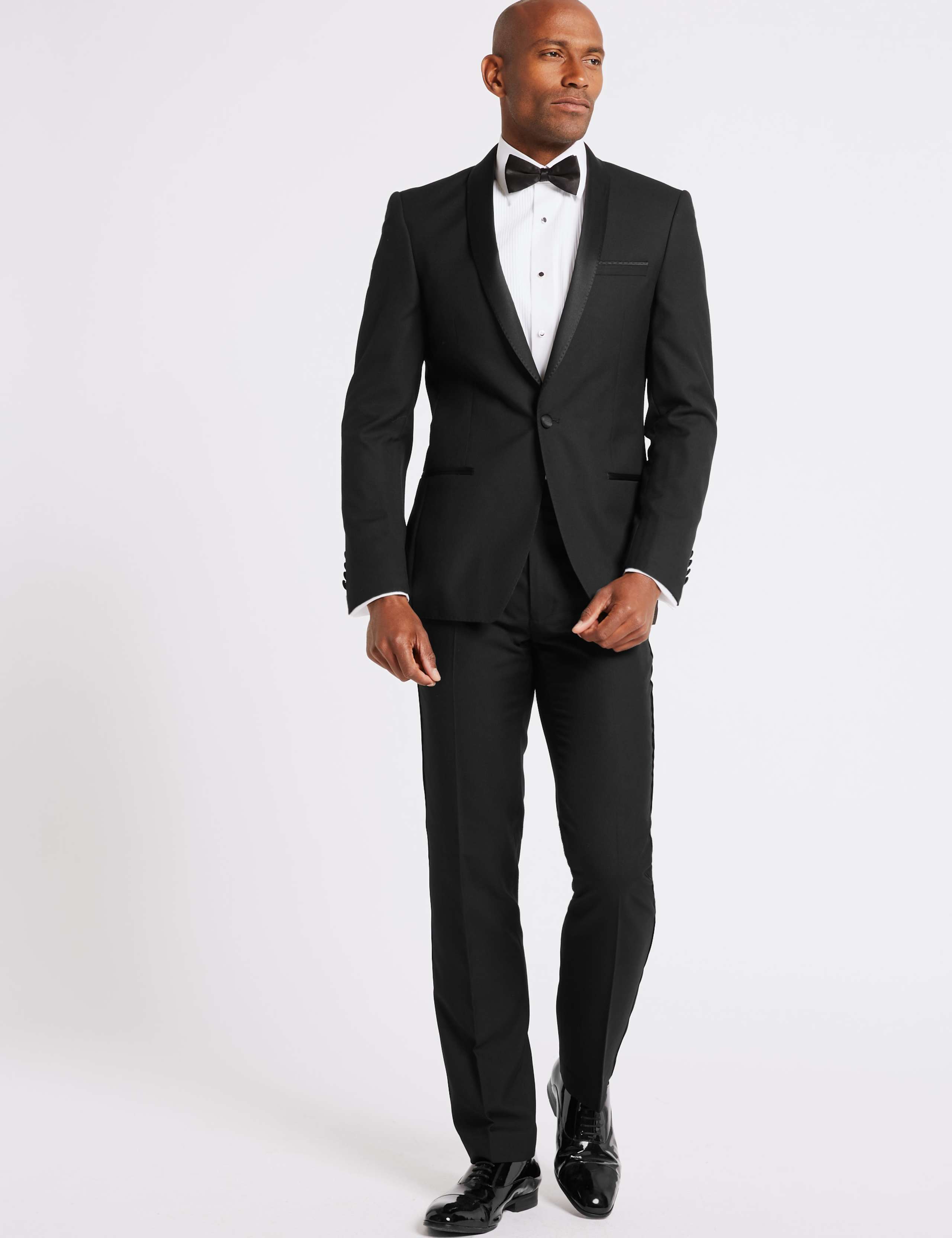 Black Slim Fit Dinner Jacket 1 of 9