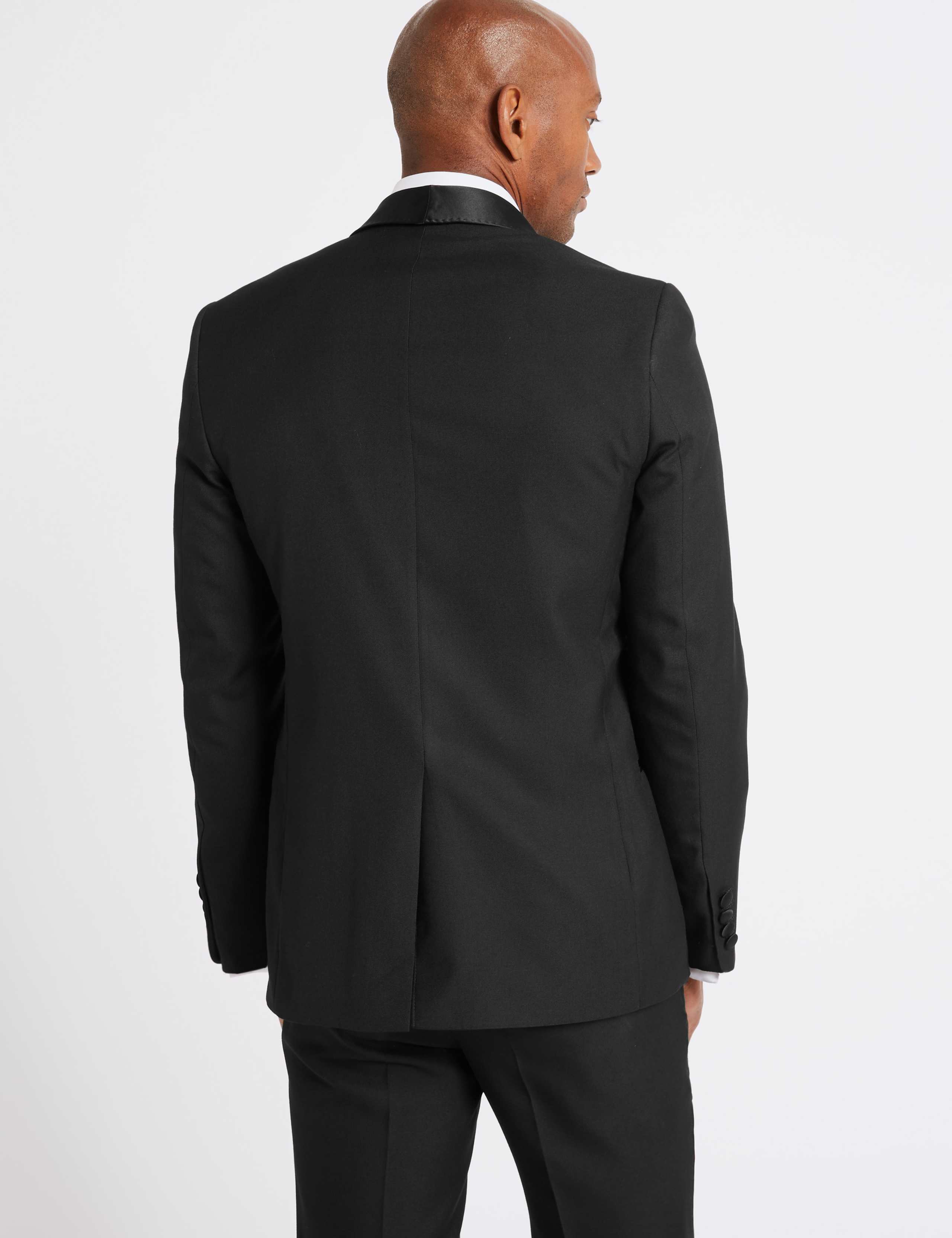 Black Slim Fit Dinner Jacket 5 of 9