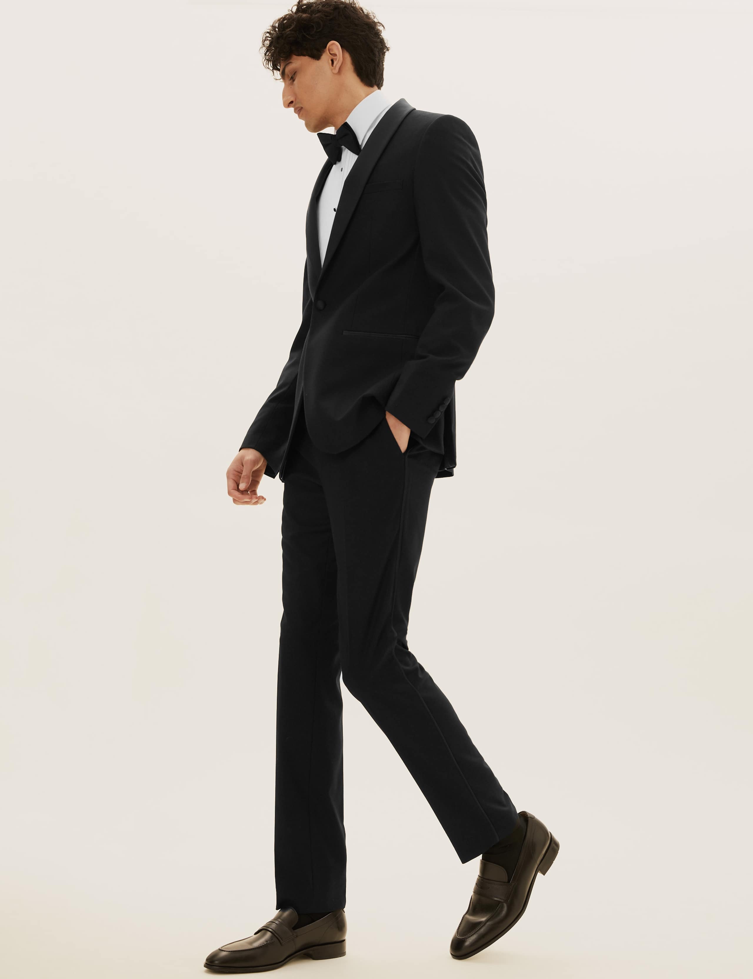 Black Textured Slim Fit Jacket 4 of 10